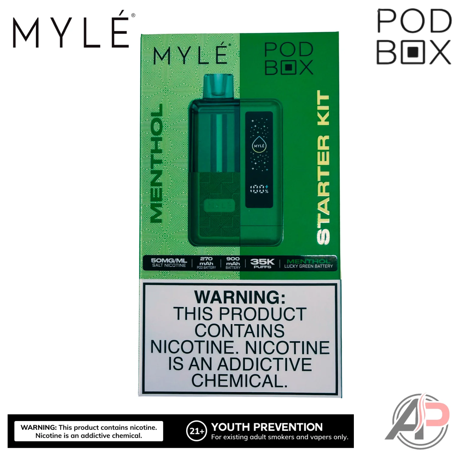 Myle Pod Box 35,000 Puffs Disposable Vape Device Kit - Image 6