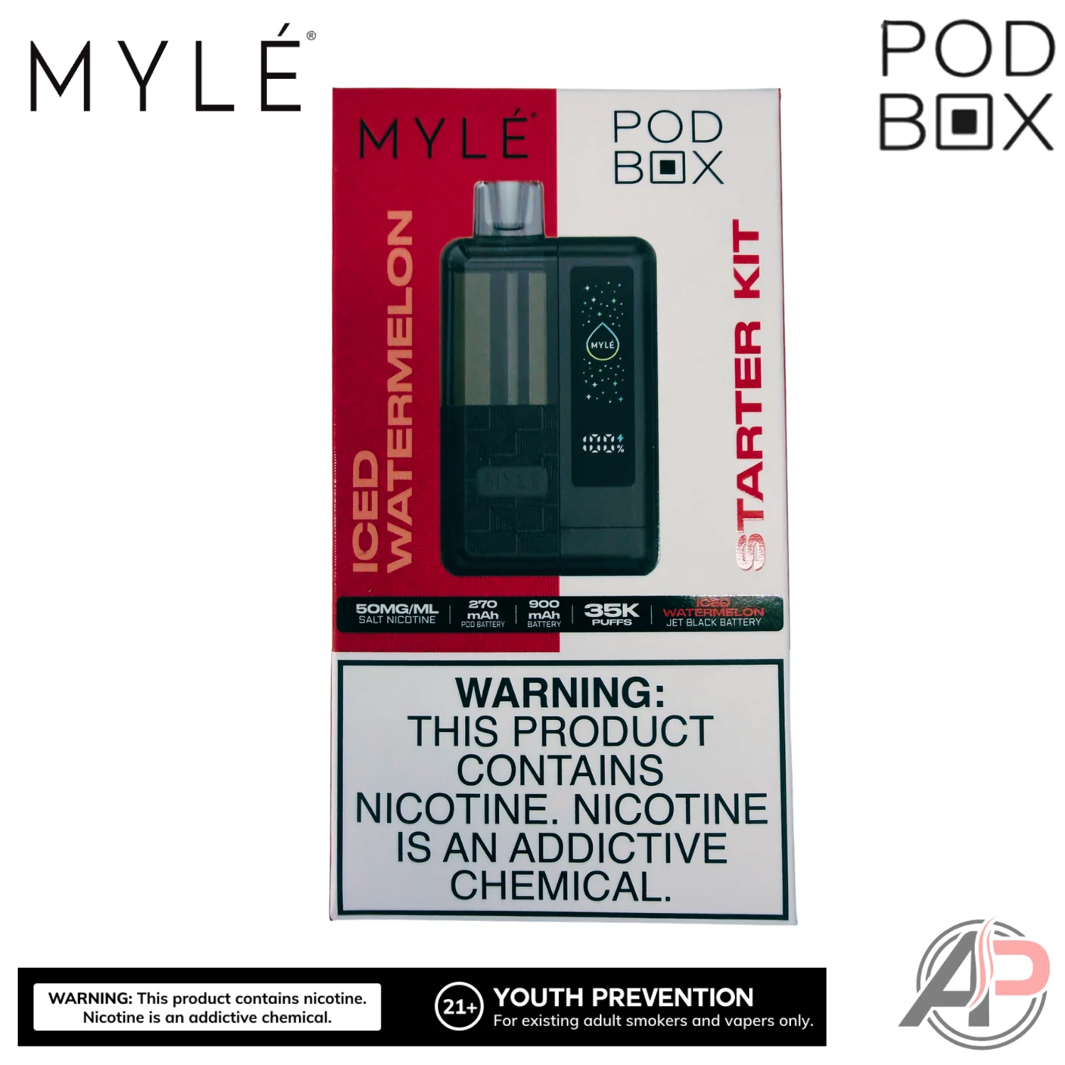 Myle Pod Box 35,000 Puffs Disposable Vape Device Kit - Image 7