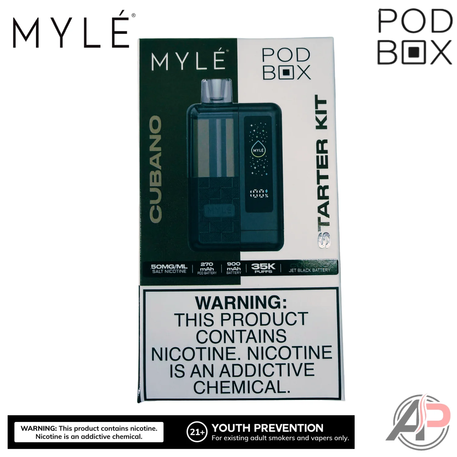 Myle Pod Box 35,000 Puffs Disposable Vape Device Kit - Image 8