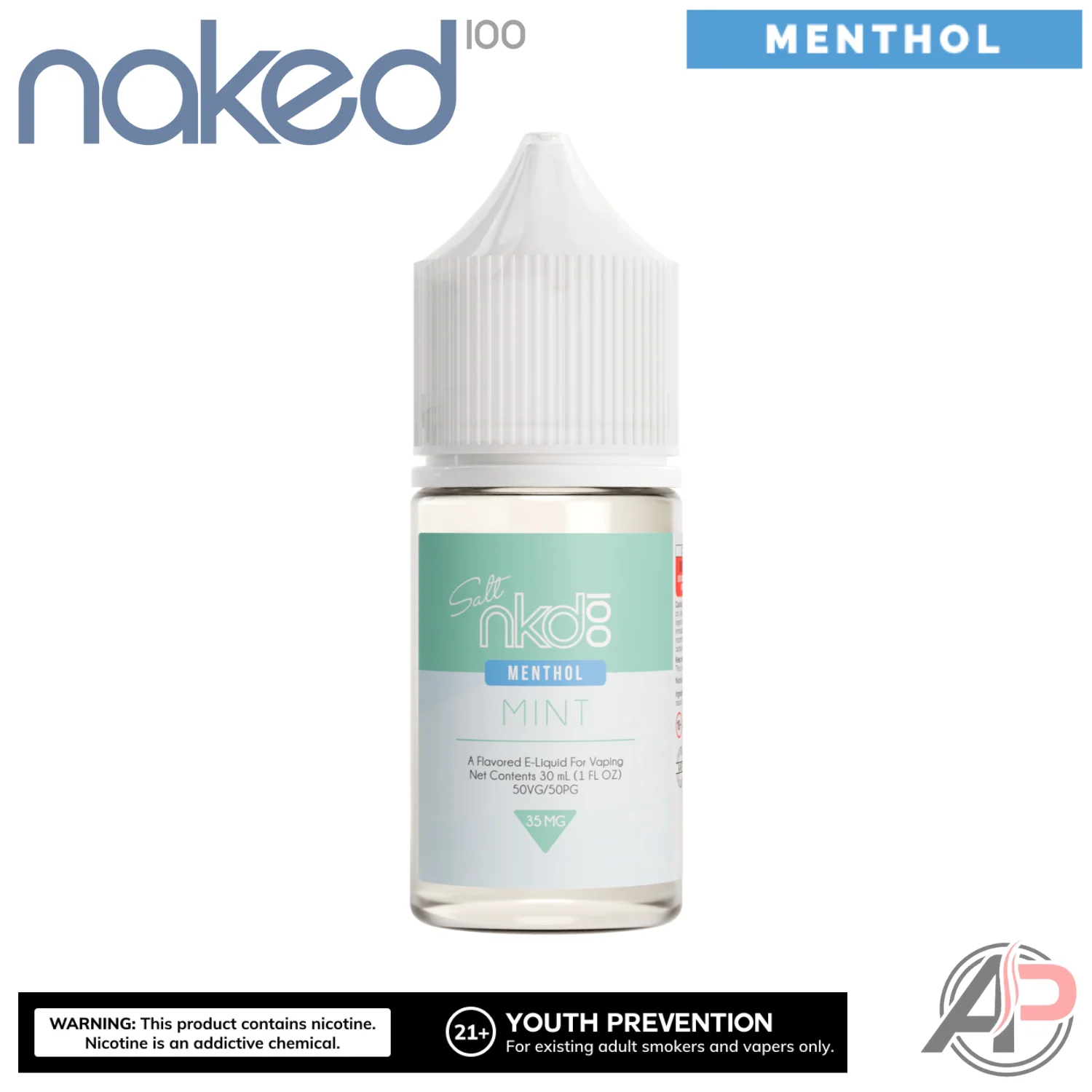 Naked 100 Mint Salt Nicotine E-Liquid 30mL - Image 3