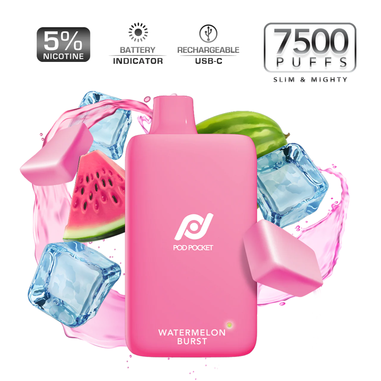 Pod Juice Pod Pocket 7500 Puffs Disposable Vape Device - Image 11