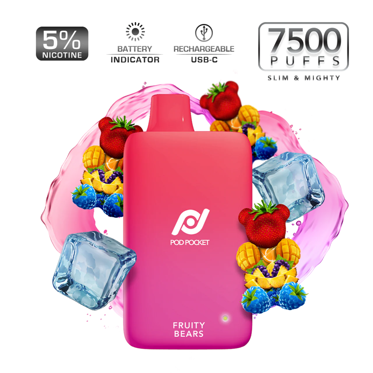 Pod Juice Pod Pocket 7500 Puffs Disposable Vape Device - Image 4