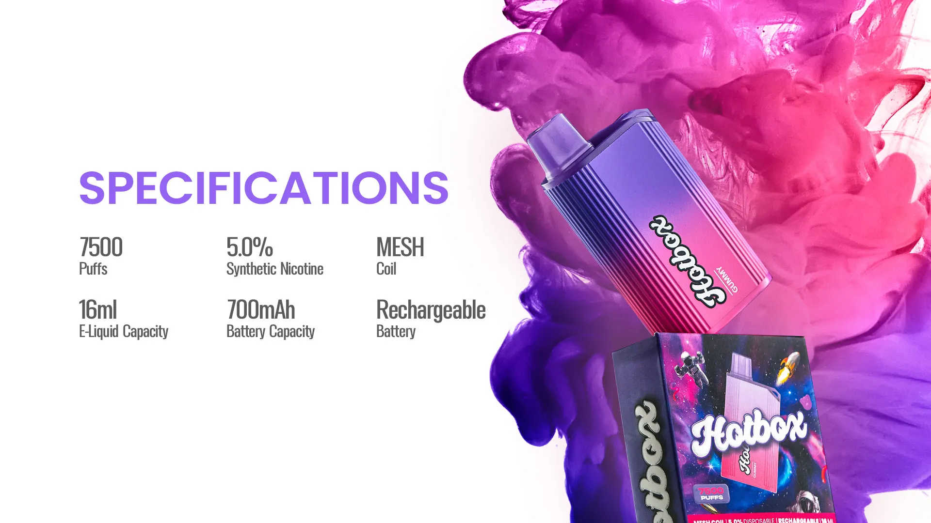 Puff Hotbox 7500 Puffs Disposable Vape Device - Image 11