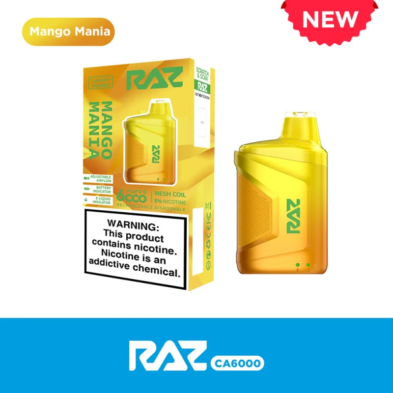 Raz CA6000 6K Puffs Vape - Image 6