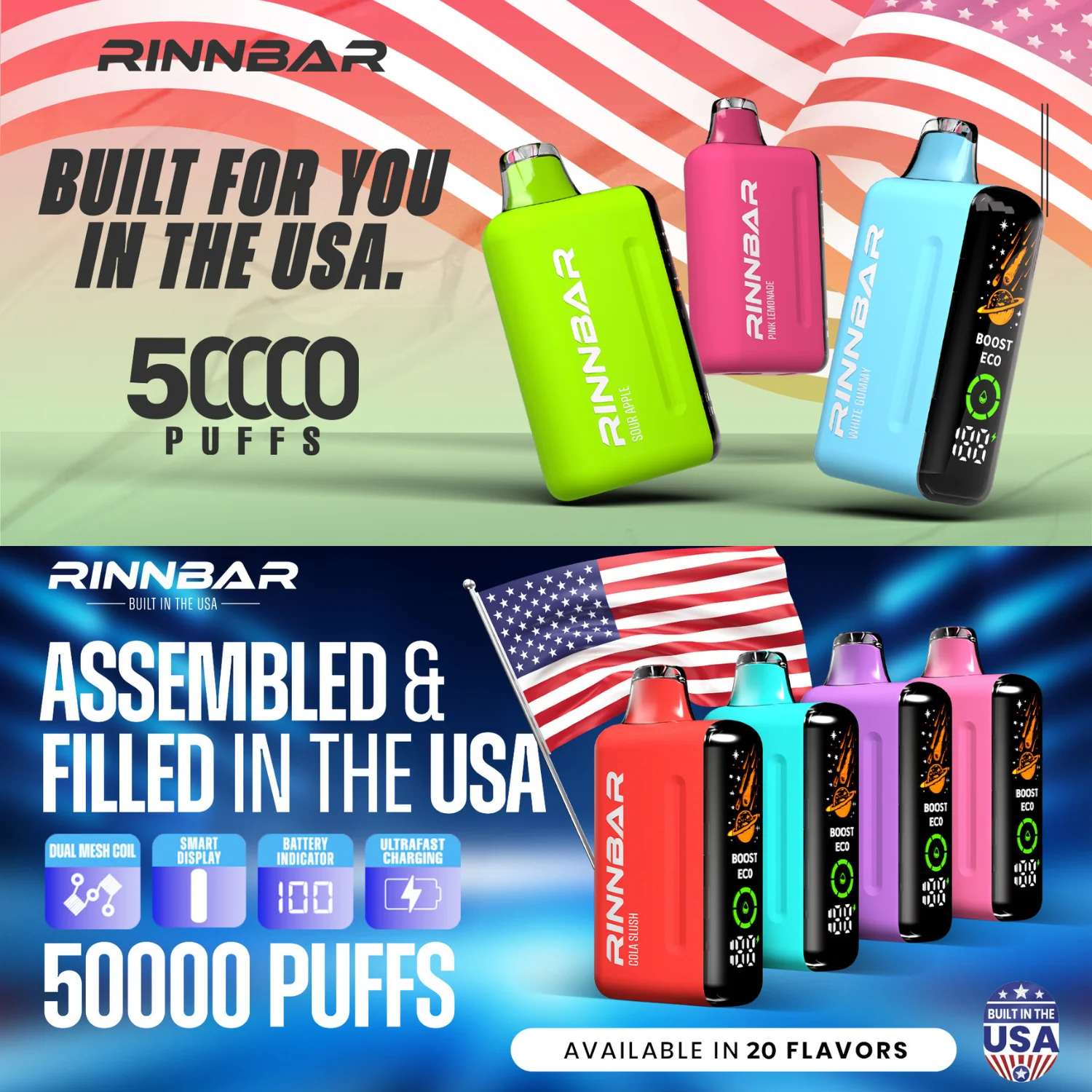Rinnbar 50000 Puffs Disposable Vape Device - Image 3