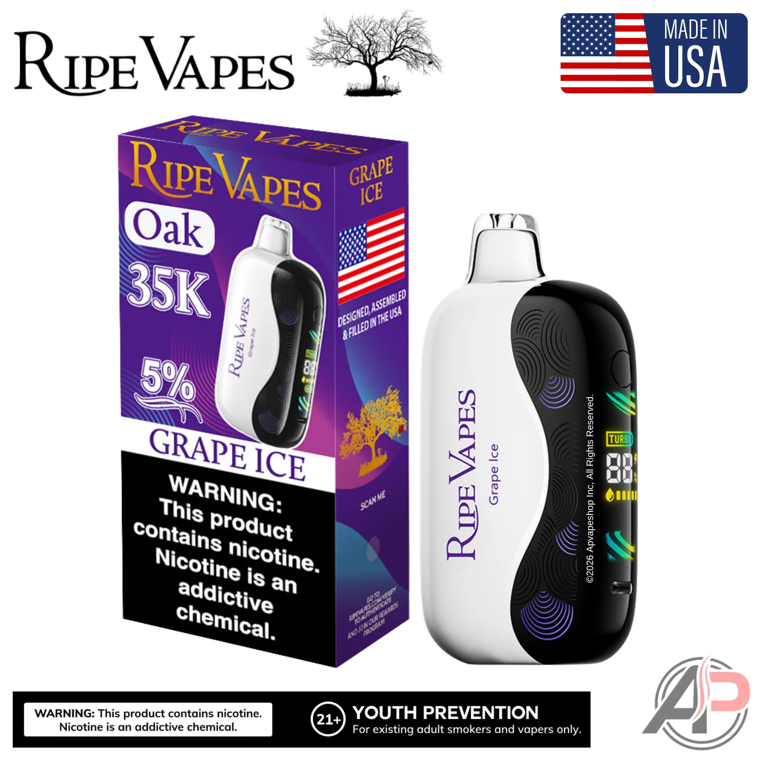 Ripe Vapes Oak 35000 Puffs Disposable Vape Device - Image 11