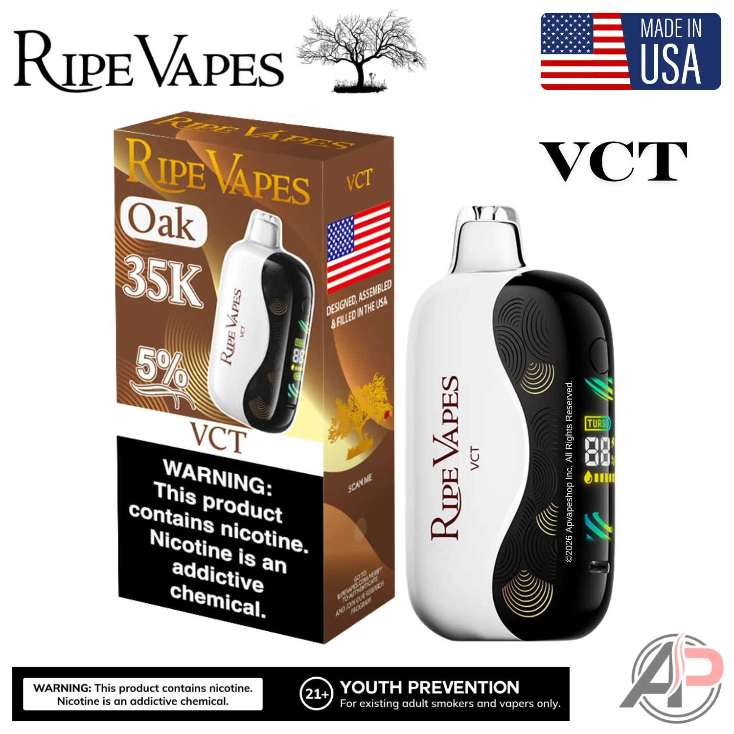 Ripe Vapes Oak 35000 Puffs Disposable Vape Device - Image 3