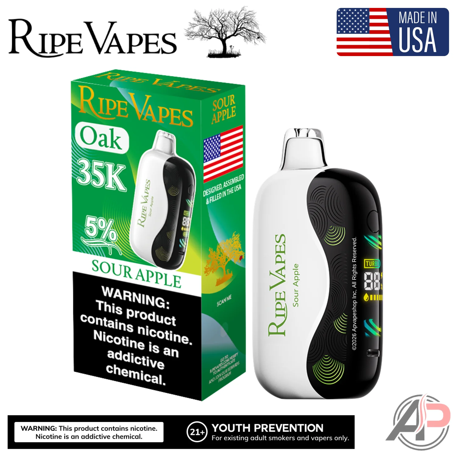 Ripe Vapes Oak 35000 Puffs Disposable Vape Device - Image 4