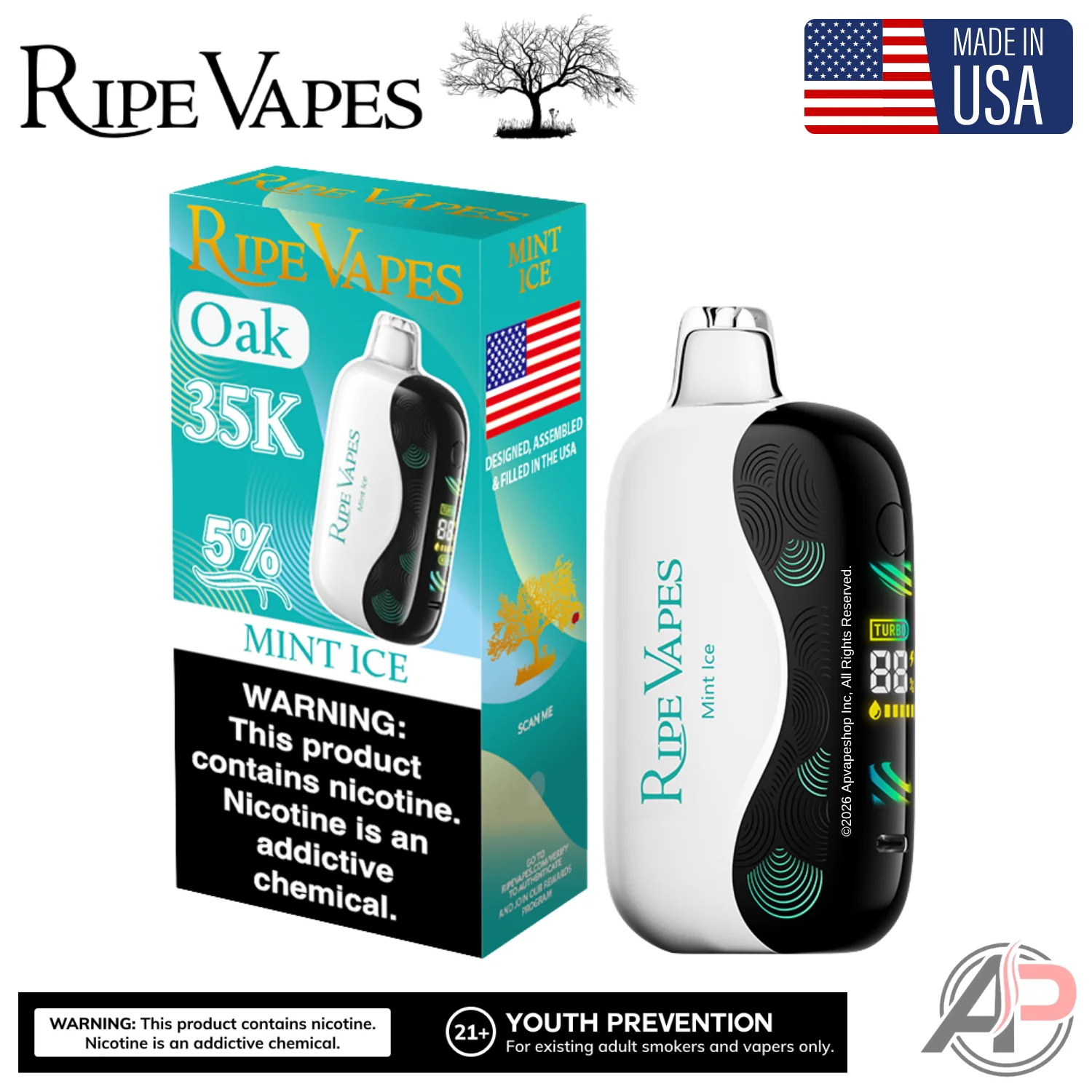 Ripe Vapes Oak 35000 Puffs Disposable Vape Device - Image 5