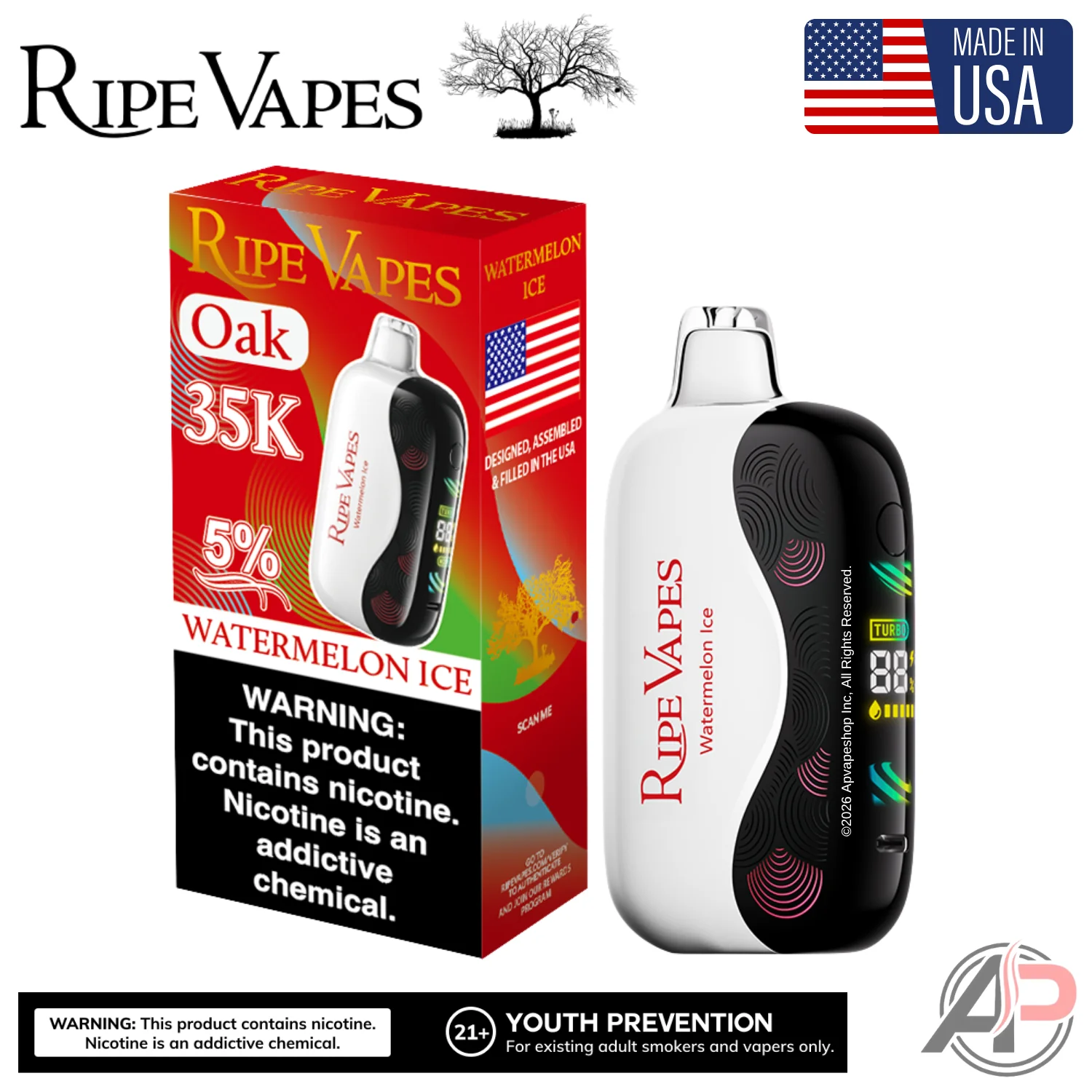 Ripe Vapes Oak 35000 Puffs Disposable Vape Device - Image 6