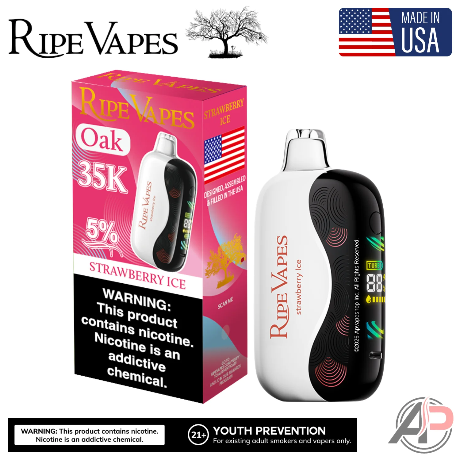 Ripe Vapes Oak 35000 Puffs Disposable Vape Device - Image 8