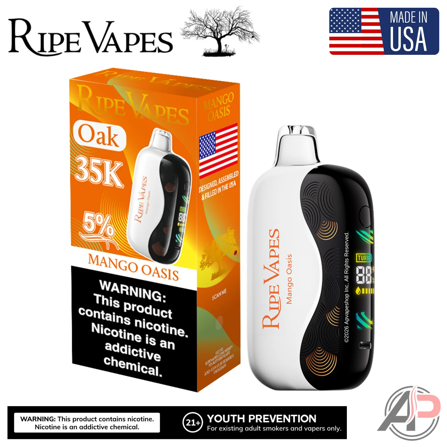 Ripe Vapes Oak 35000 Puffs Disposable Vape Device - Image 9
