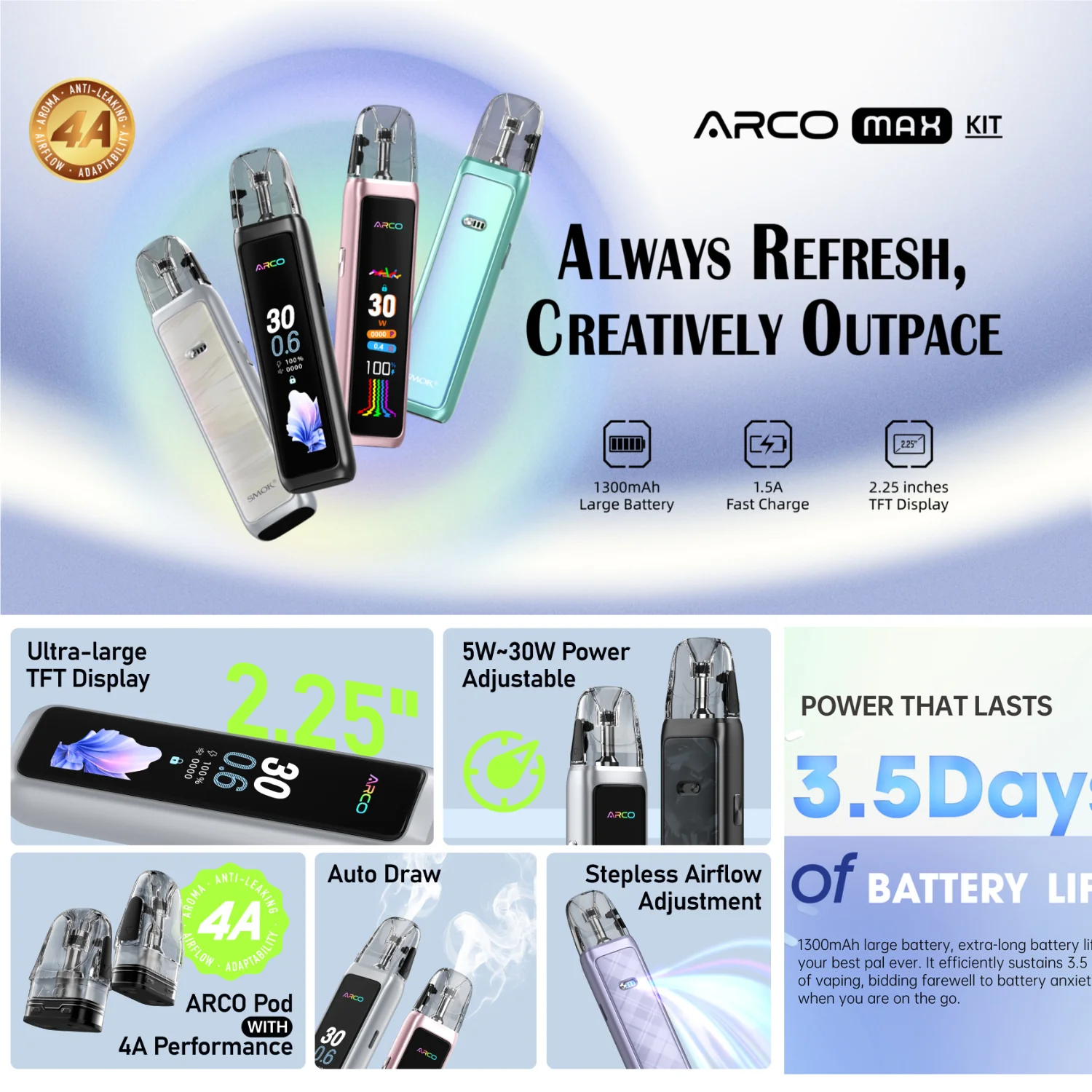 Smok Arco Max Pod System Starter Kit Device - Image 2