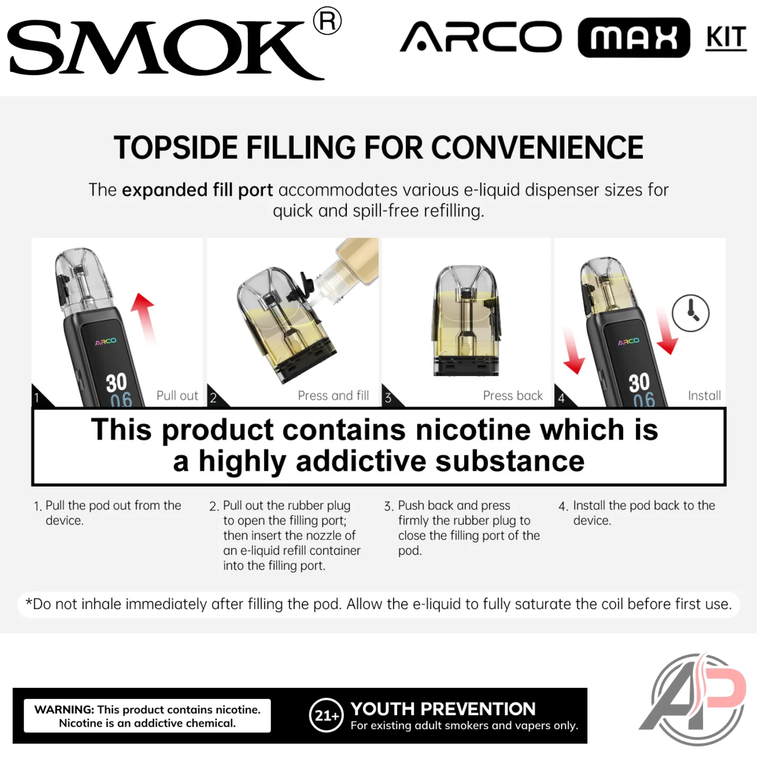 Smok Arco Max Pod System Starter Kit Device - Image 6