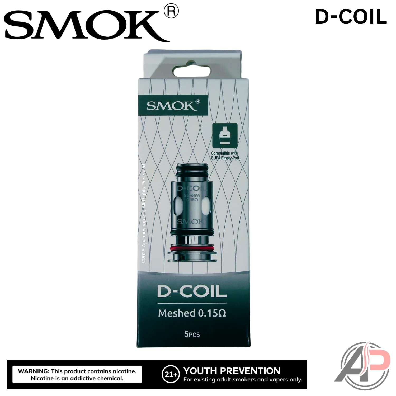 Smok D Replacement Coils 5 Pack - Image 2