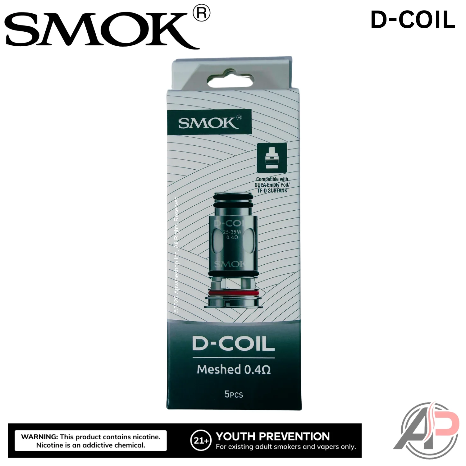 Smok D Replacement Coils 5 Pack - Image 3