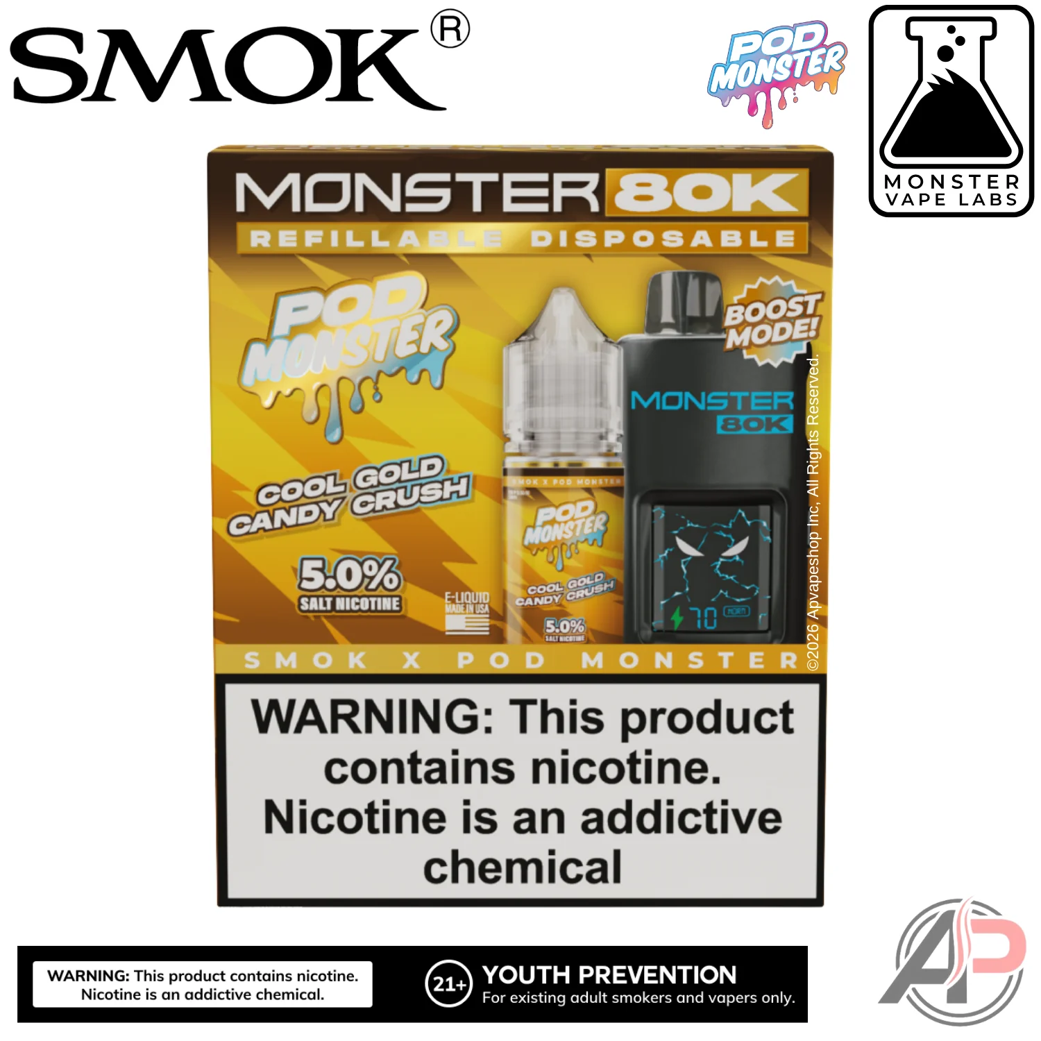 Smok Monster 80k Puffs Refillable Disposable Vape Device - Image 19