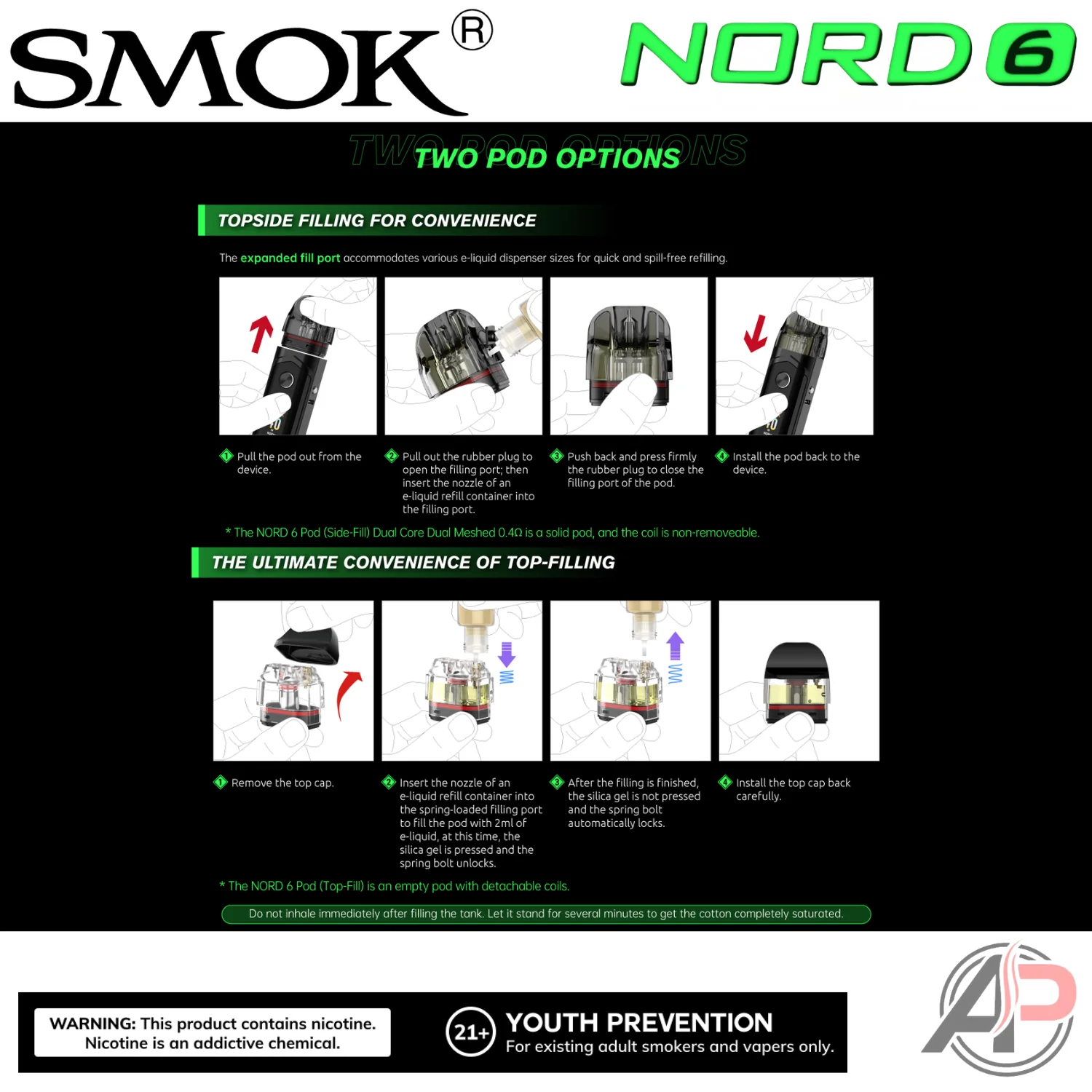 Smok Nord 6 80w Pod System Starter Kit Device - Image 12