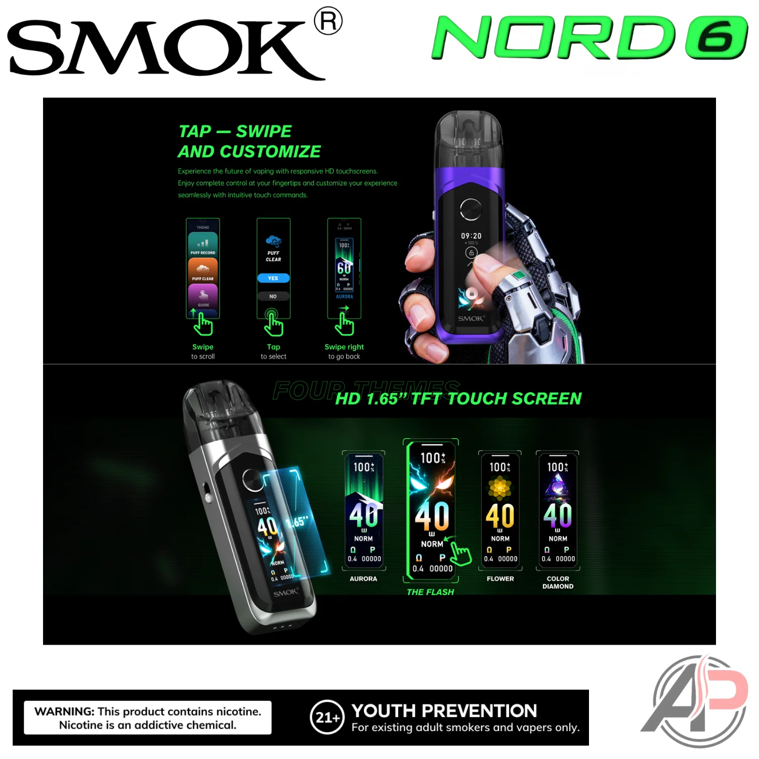 Smok Nord 6 80w Pod System Starter Kit Device - Image 7
