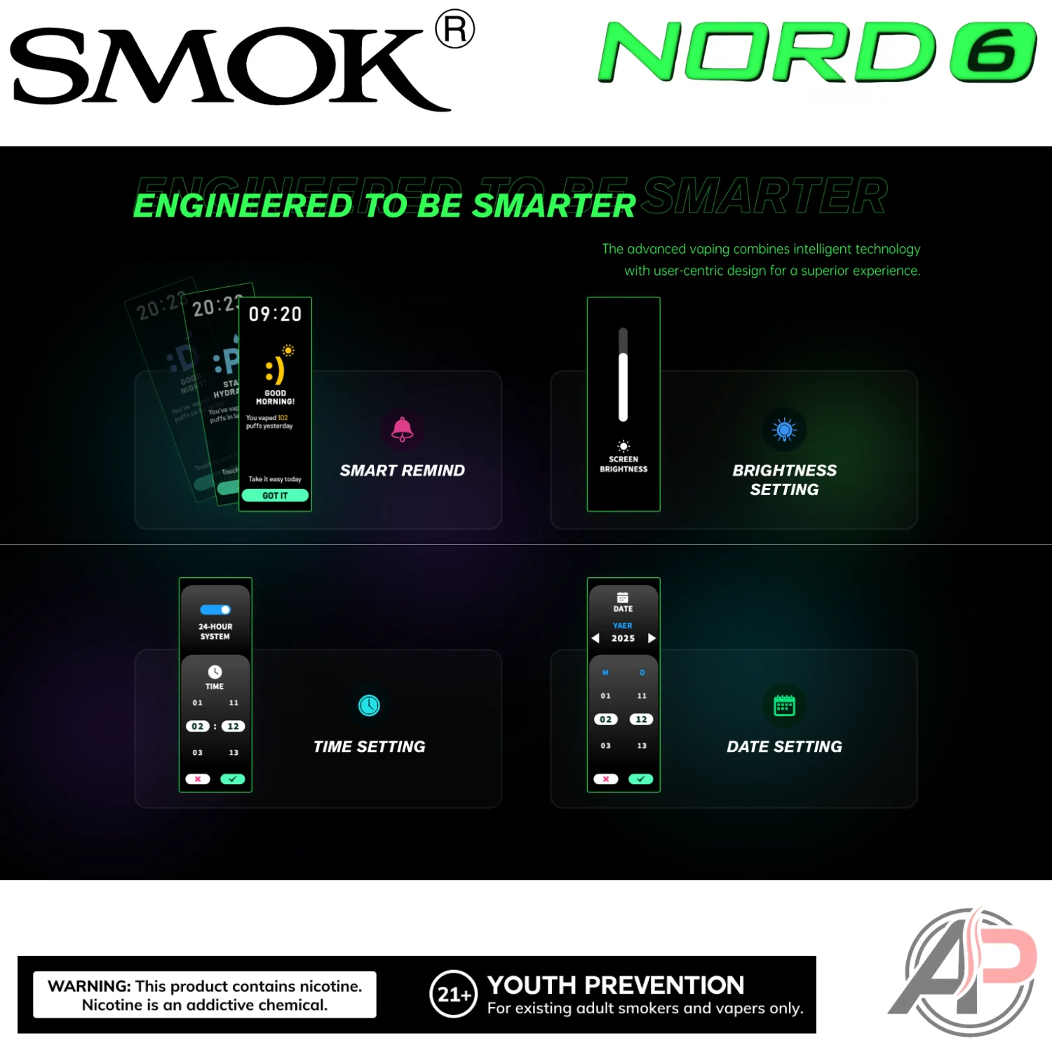 Smok Nord 6 80w Pod System Starter Kit Device - Image 8