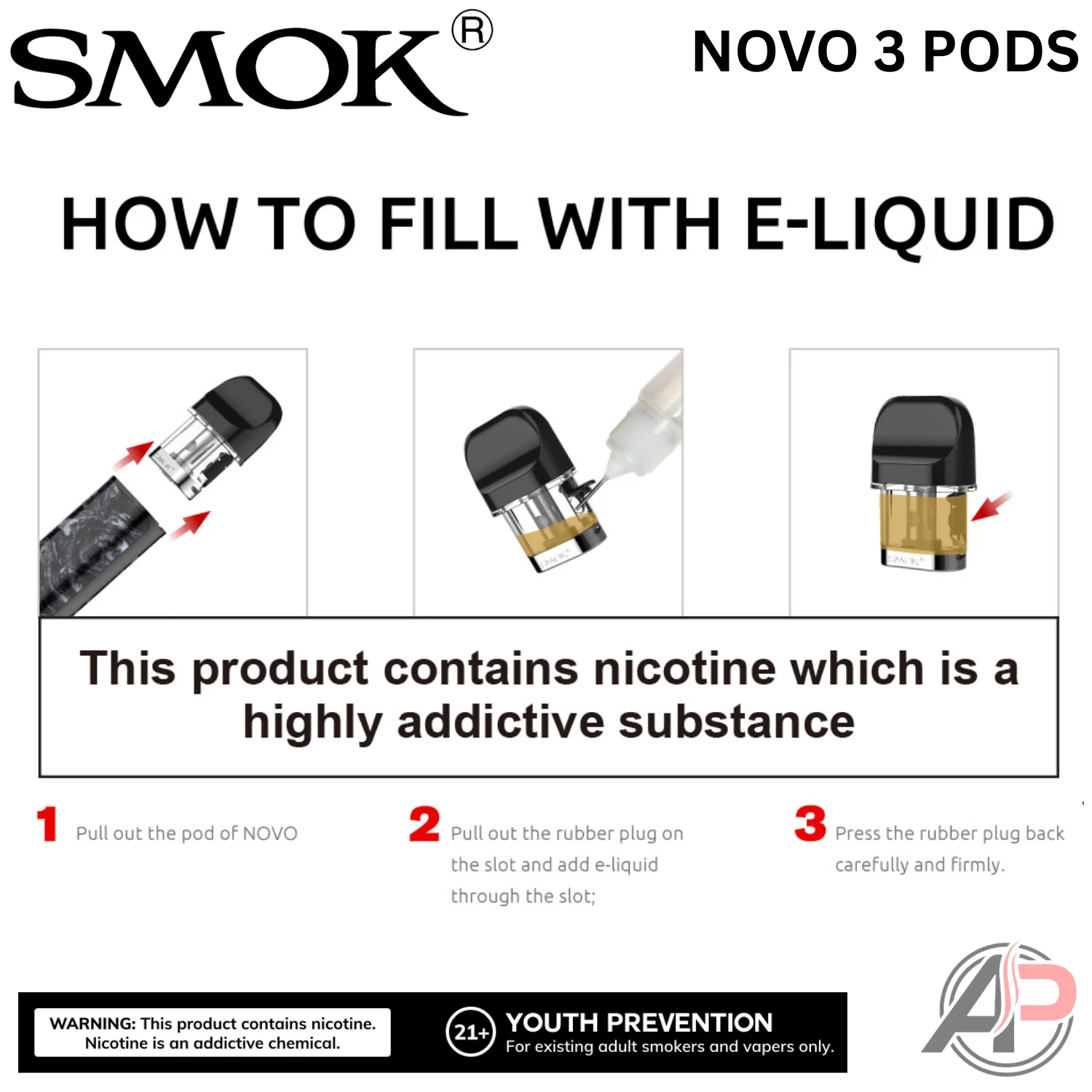 Smok Novo 3 Replacement Pods 3 Pack - Image 3