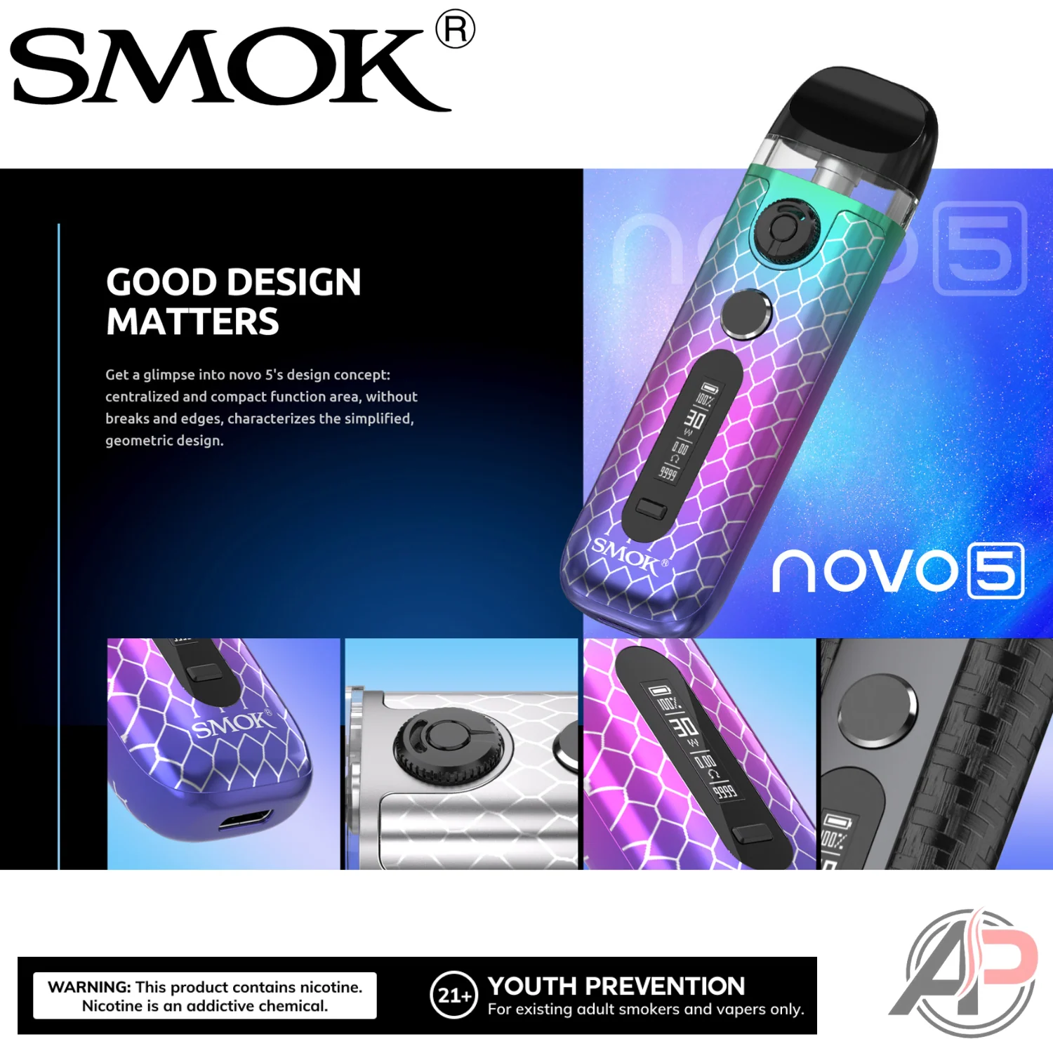 Smok Novo 5 Pod System Starter Kit Device - Image 3