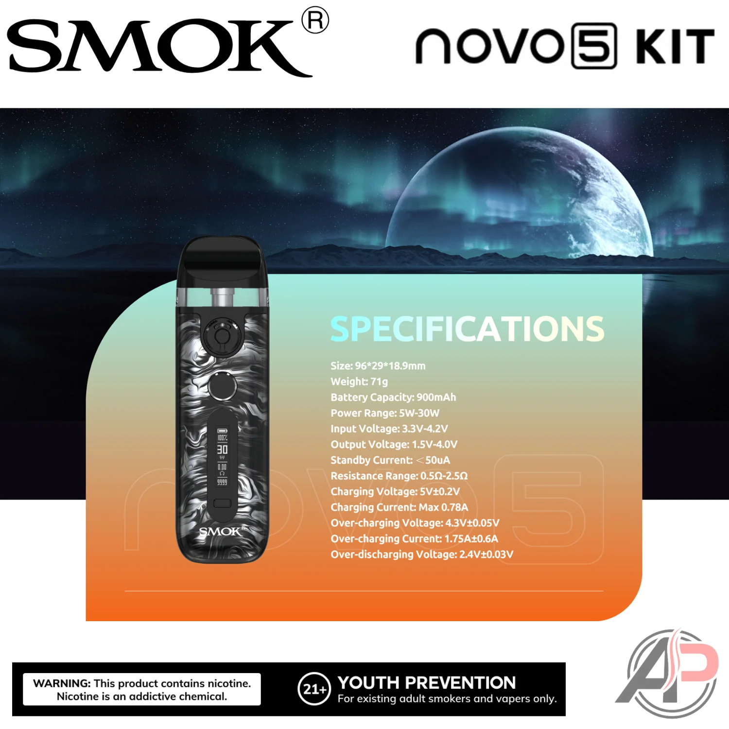 Smok Novo 5 Pod System Starter Kit Device - Image 4