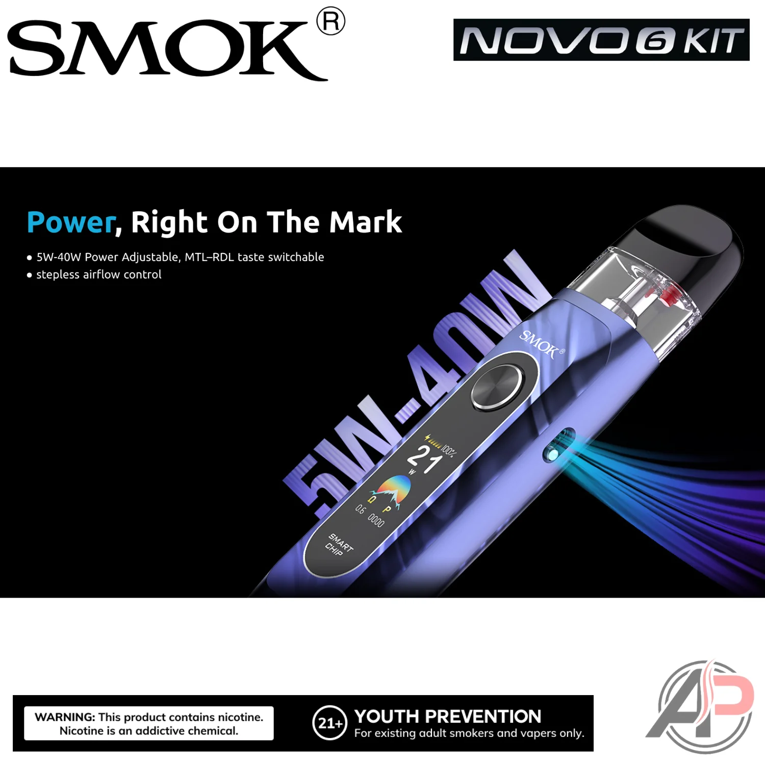 Smok Novo 6 Pod System Starter Kit Device - Image 2