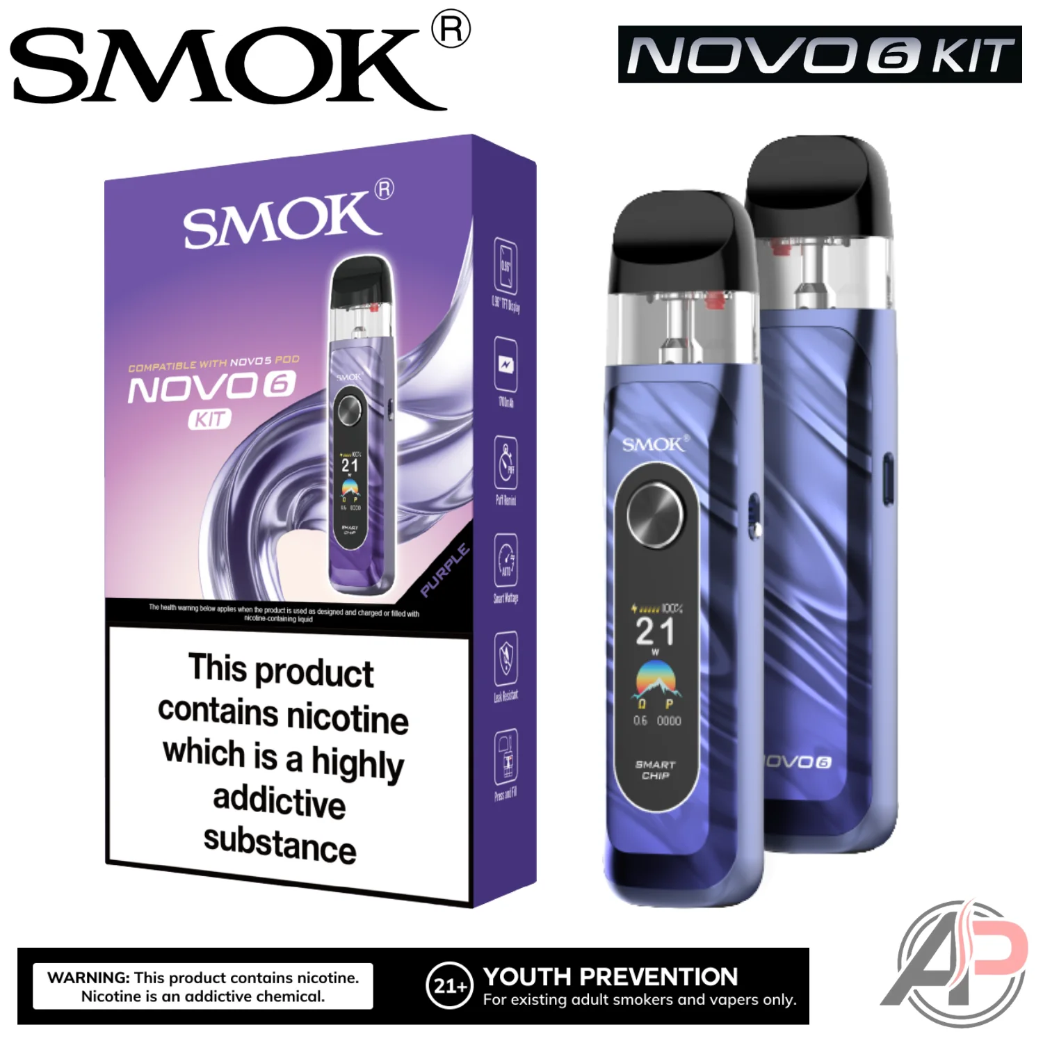 Smok Novo 6 Pod System Starter Kit Device - Image 3