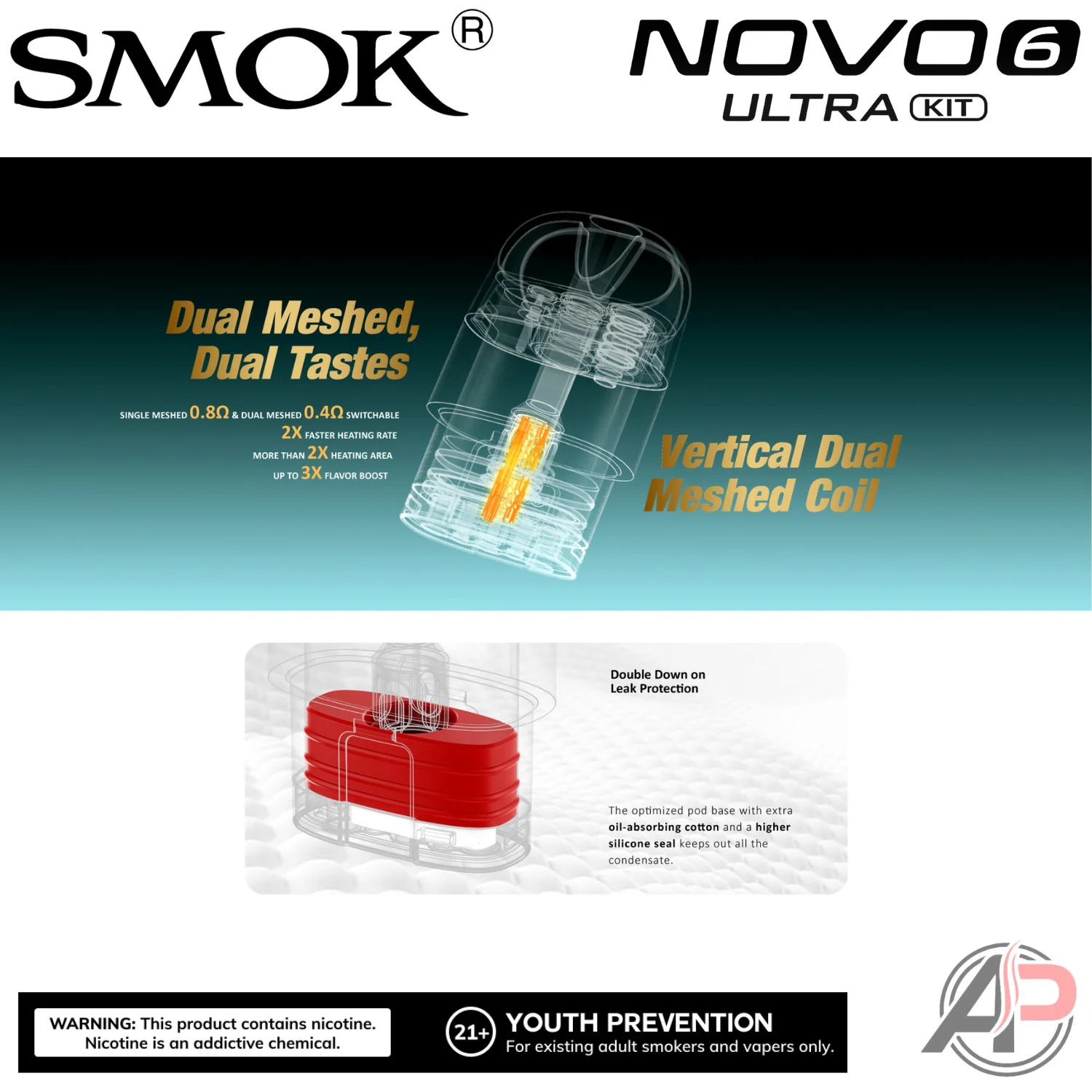 Smok Novo 6 Ultra Pod System Starter Kit Device - Image 12