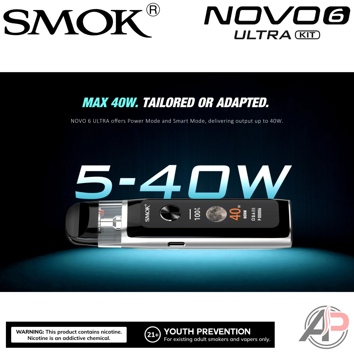 Smok Novo 6 Ultra Pod System Starter Kit Device - Image 3