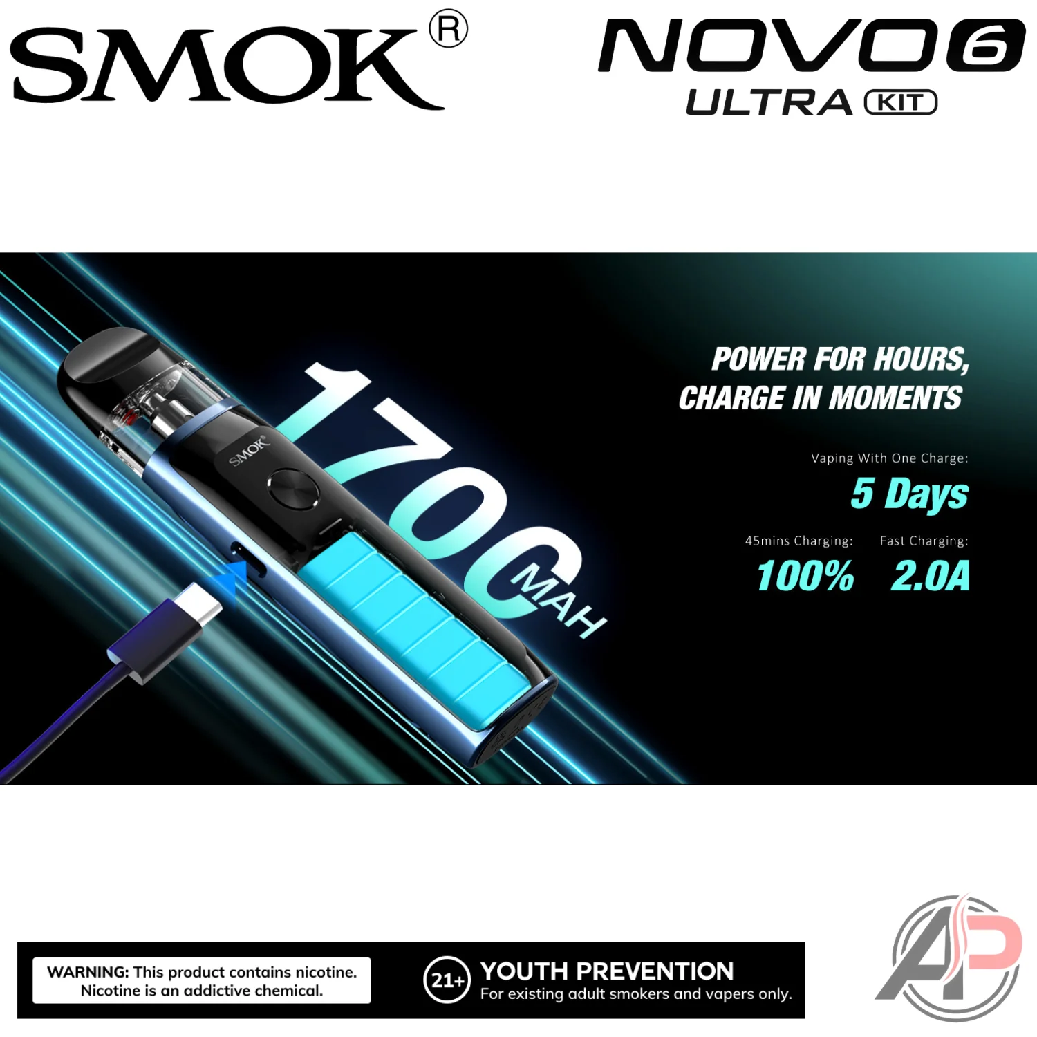 Smok Novo 6 Ultra Pod System Starter Kit Device - Image 5