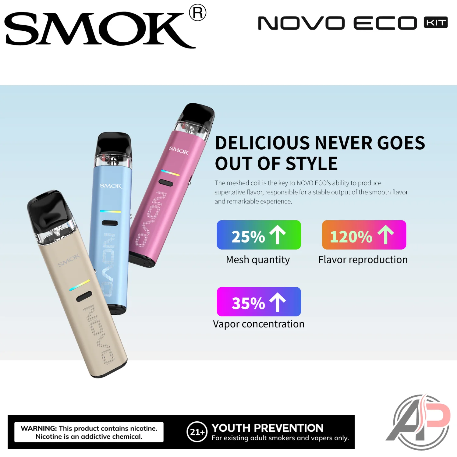 Smok Novo Eco 30w Pod System Starter Kit device - Image 3