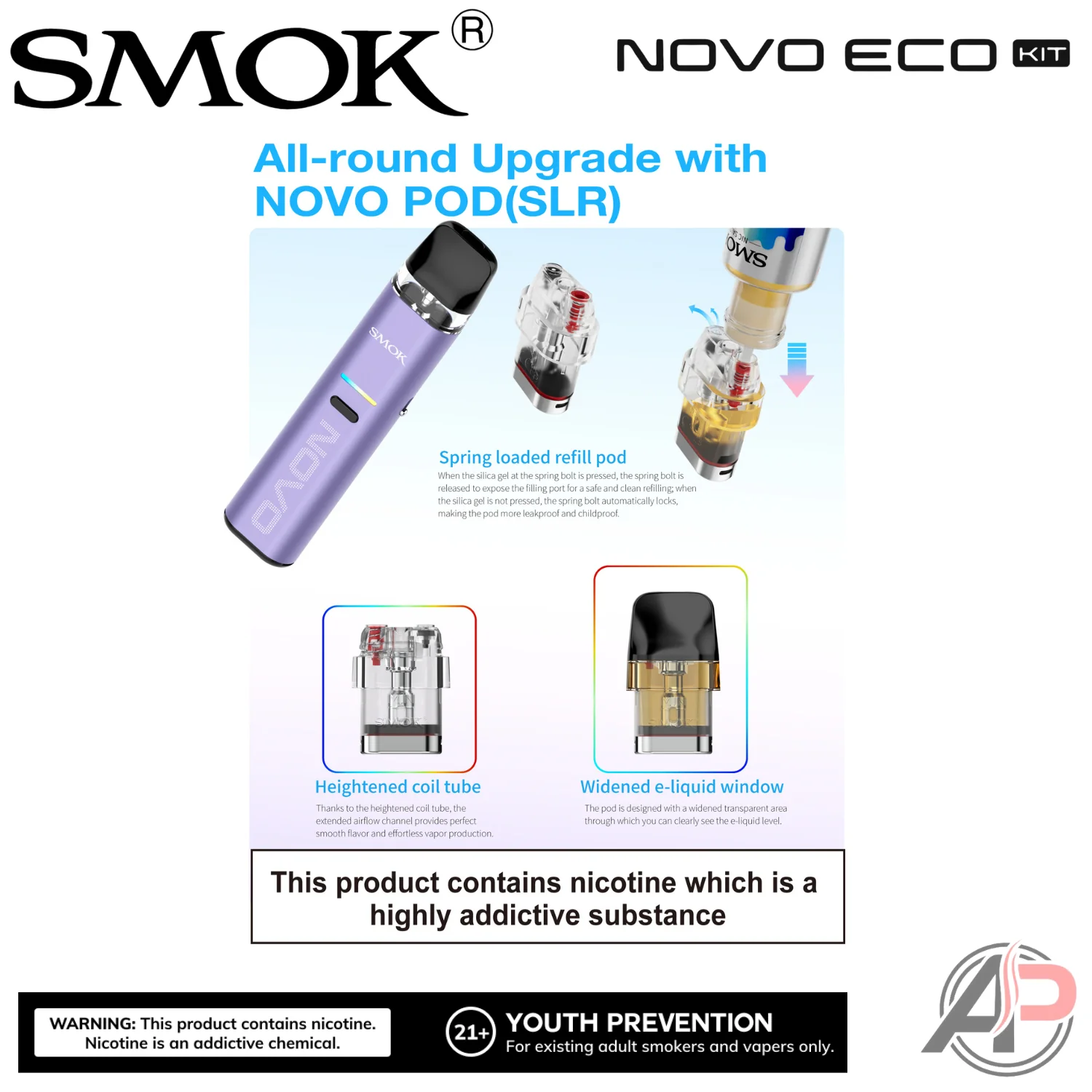 Smok Novo Eco 30w Pod System Starter Kit device - Image 9