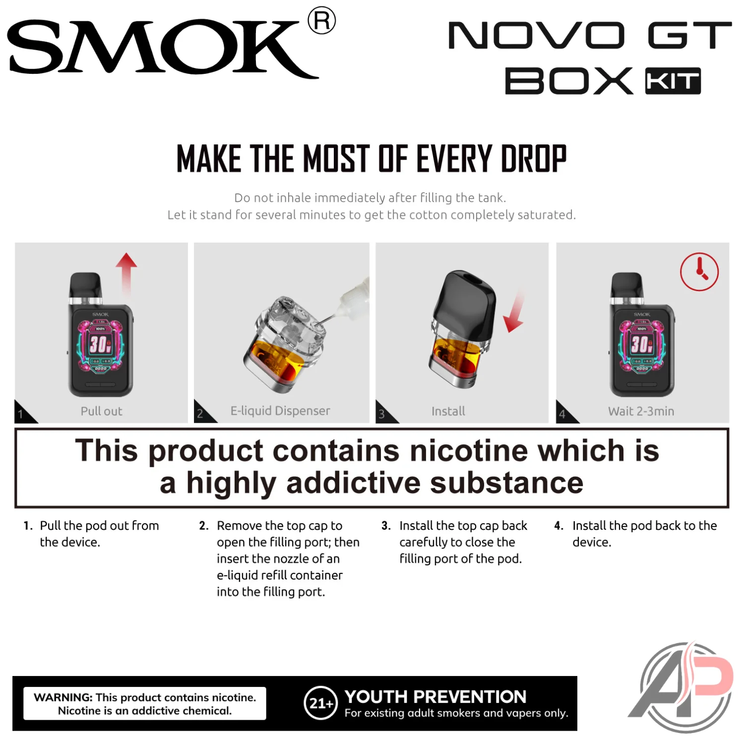 Smok Novo GT Box 30w Pod System Starter Kit device - Image 9