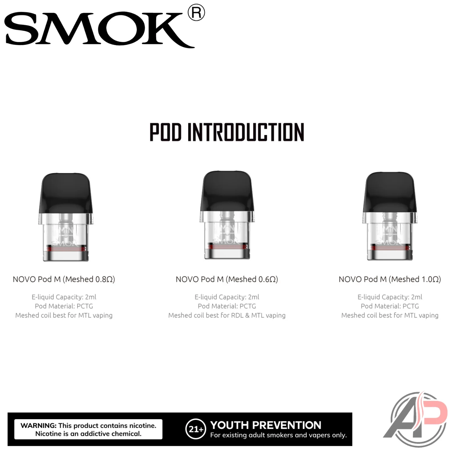 Smok Novo M Replacement Pods 3 Pack - Image 5