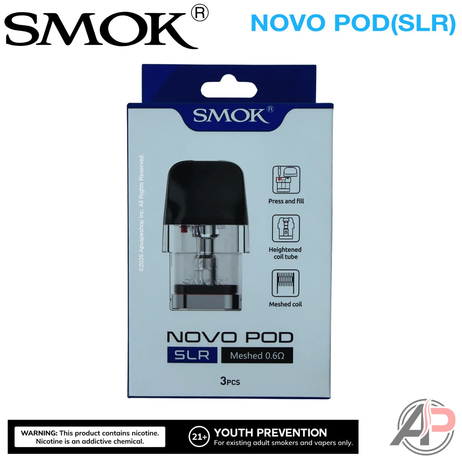 Smok Novo SLR Replacement Pods 3 Pack - Image 3
