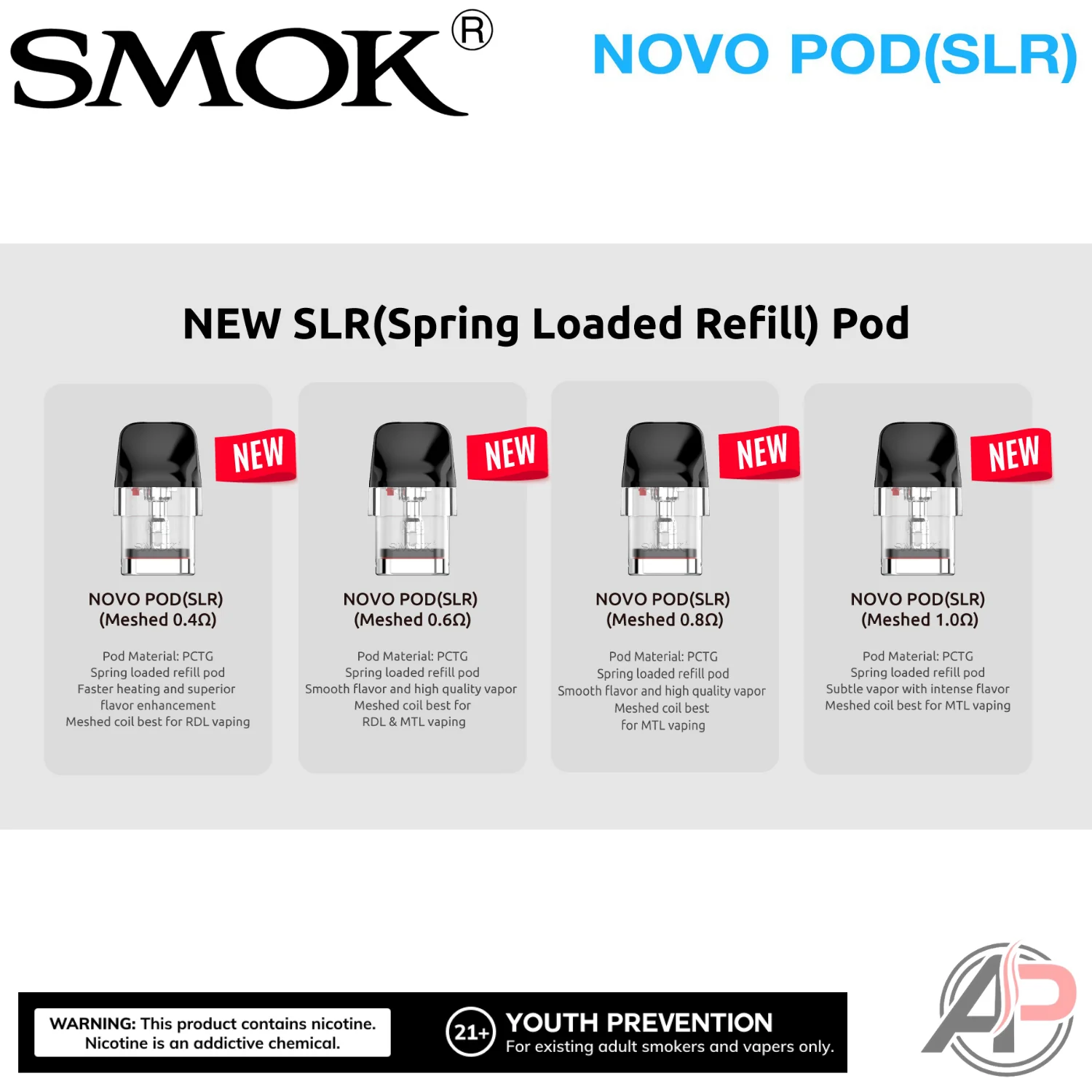 Smok Novo SLR Replacement Pods 3 Pack - Image 5