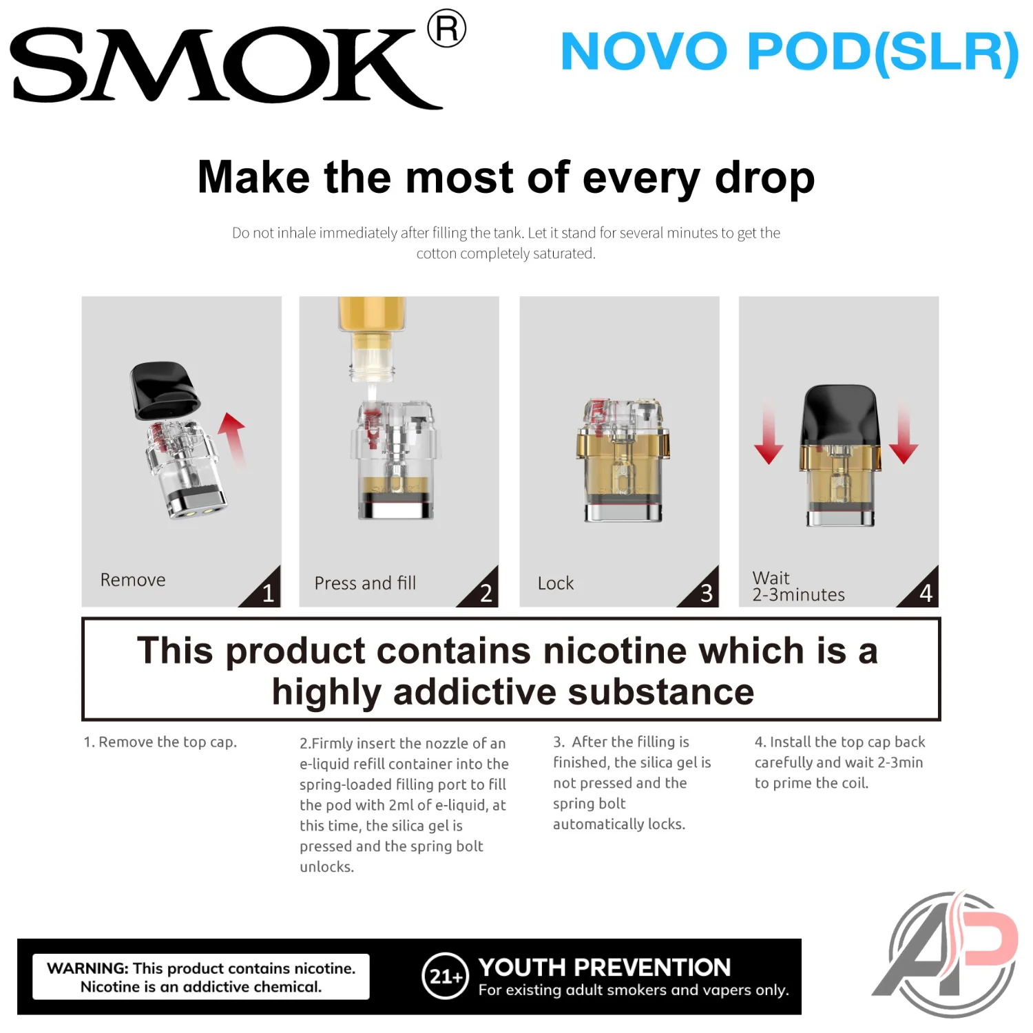 Smok Novo SLR Replacement Pods 3 Pack - Image 6
