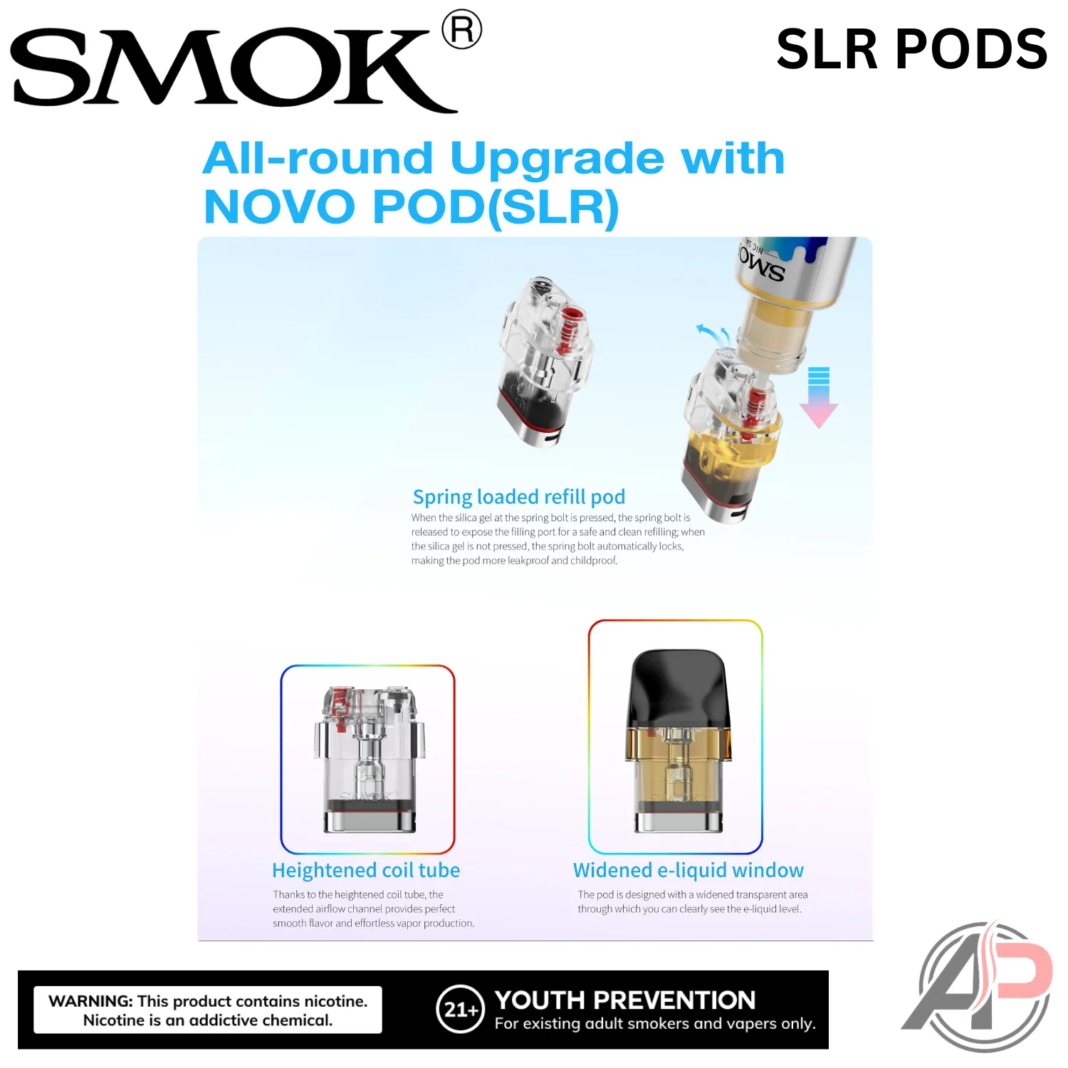 Smok Novo SLR Replacement Pods 3 Pack - Image 7