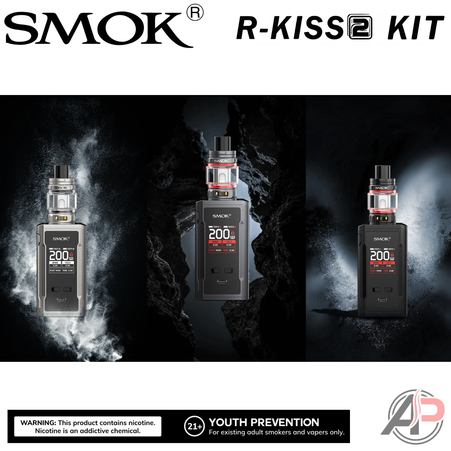 Smok R-Kiss 2 200W Box Mod Starter Kit Device - Image 12