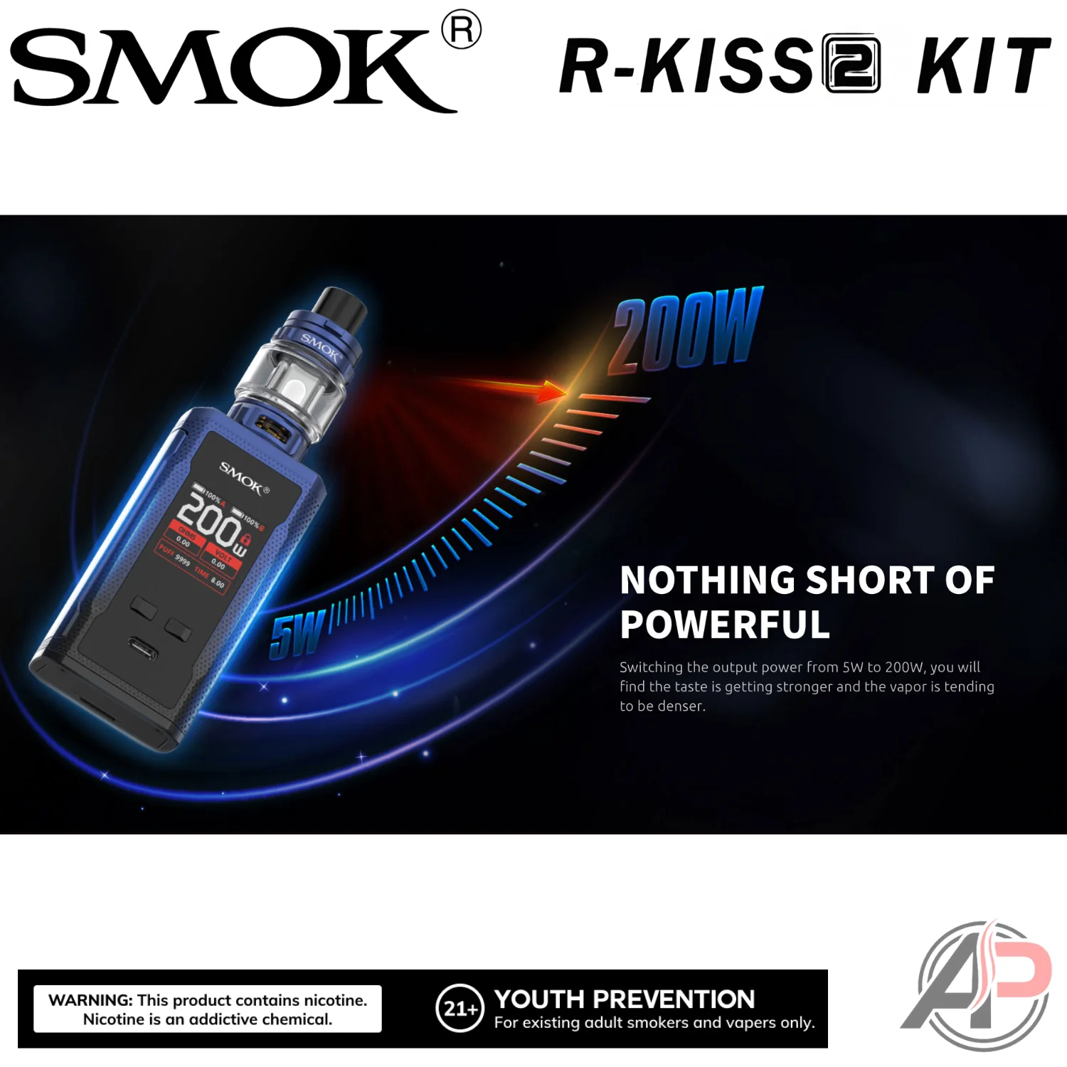 Smok R-Kiss 2 200W Box Mod Starter Kit Device - Image 14