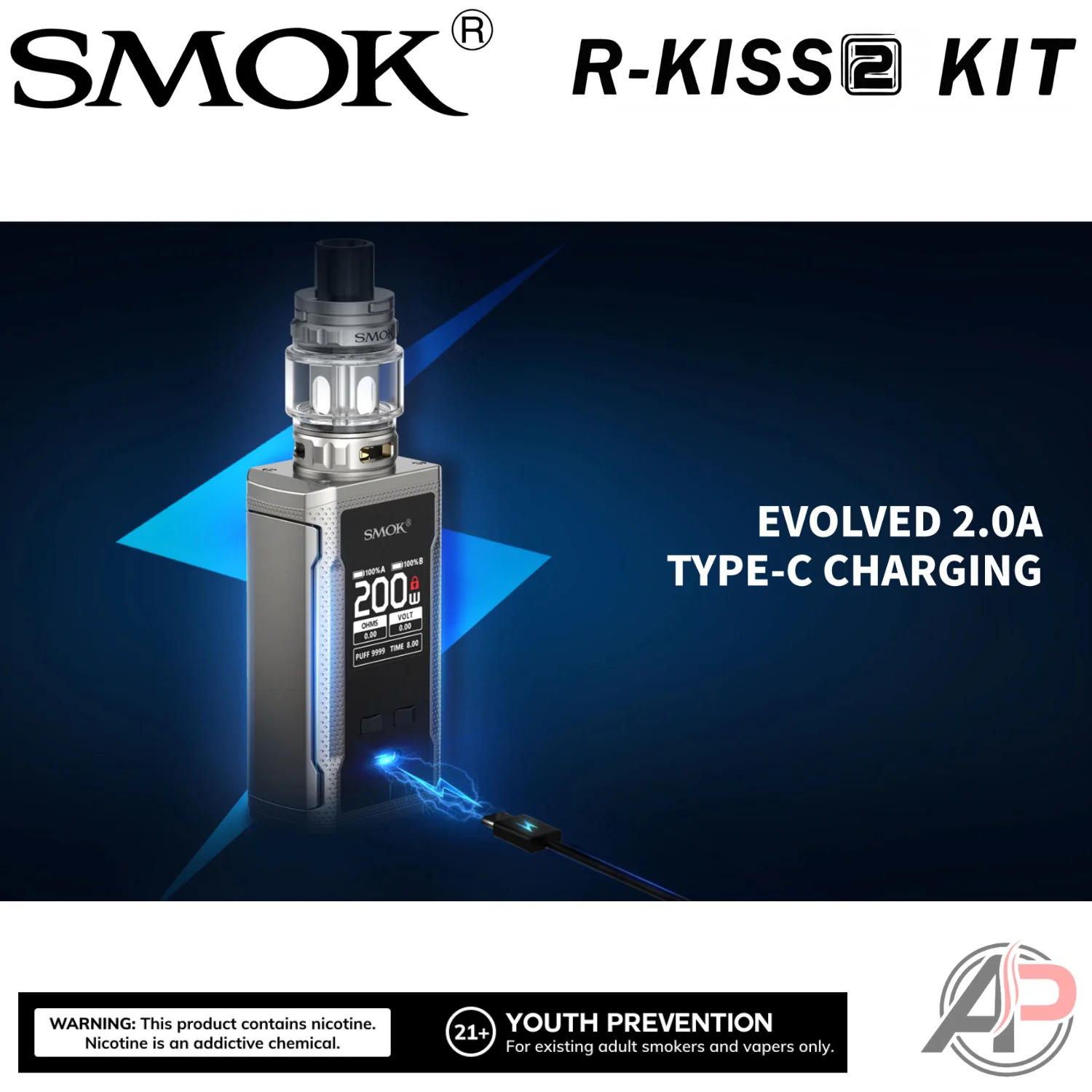 Smok R-Kiss 2 200W Box Mod Starter Kit Device - Image 16