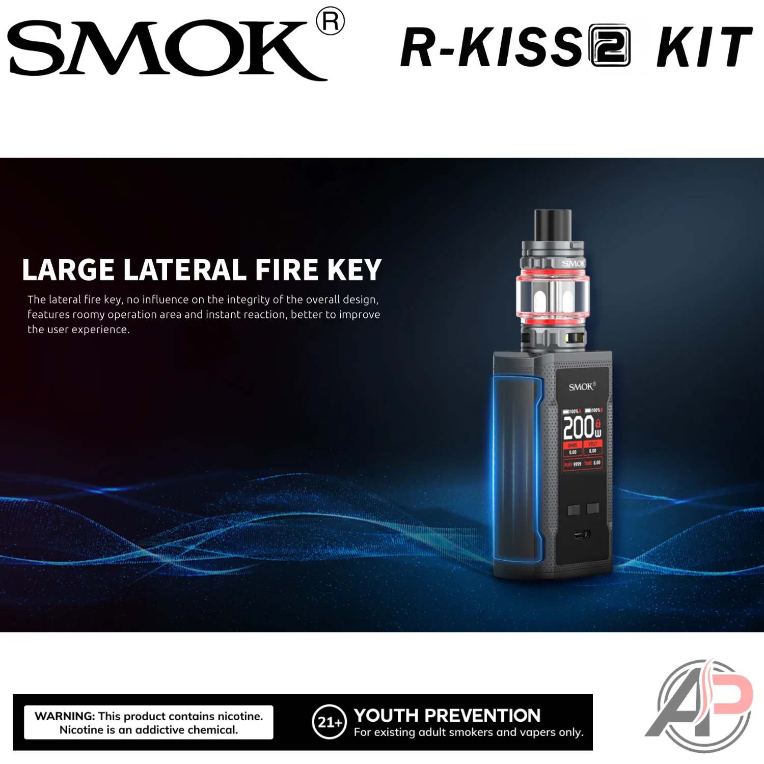 Smok R-Kiss 2 200W Box Mod Starter Kit Device - Image 18