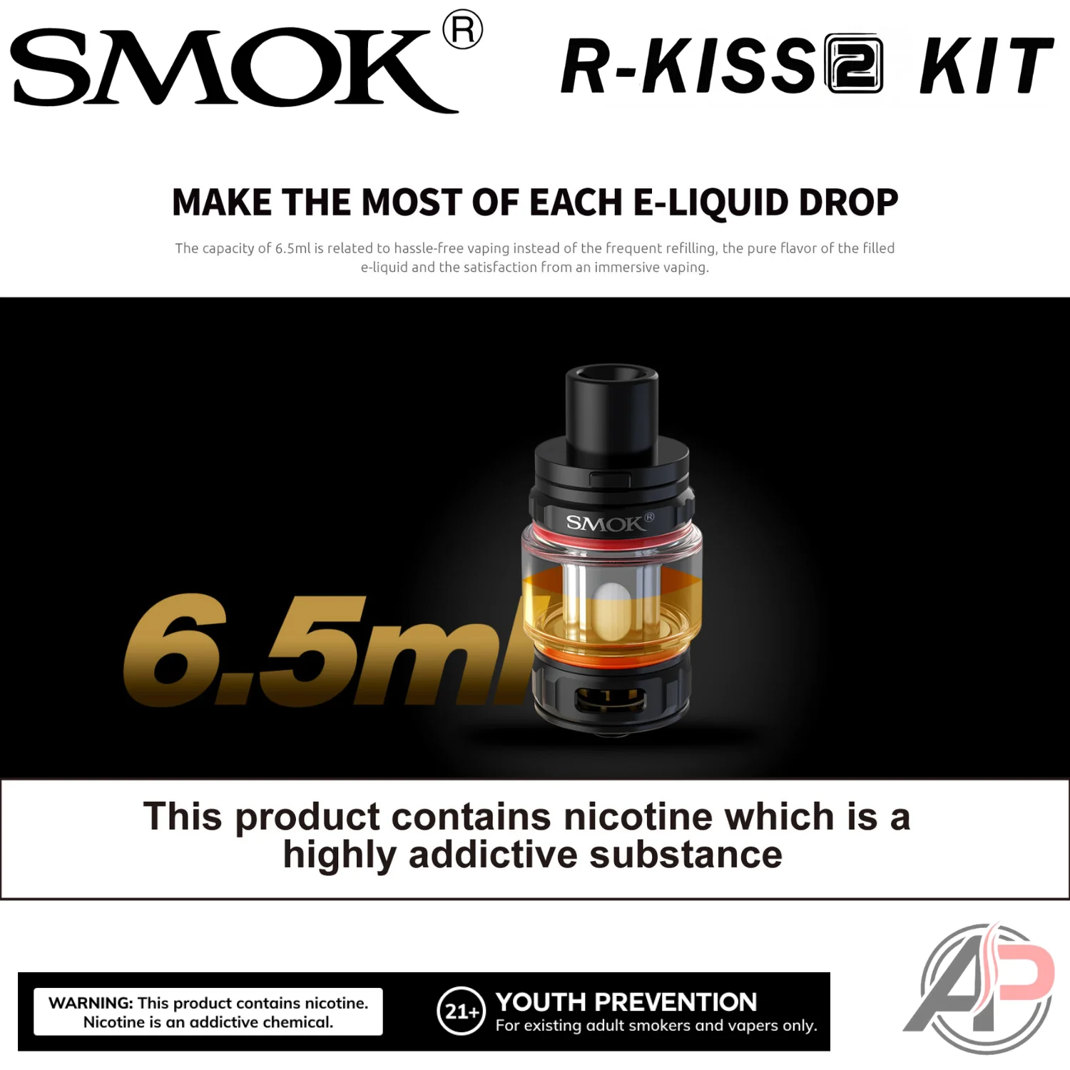 Smok R-Kiss 2 200W Box Mod Starter Kit Device - Image 22