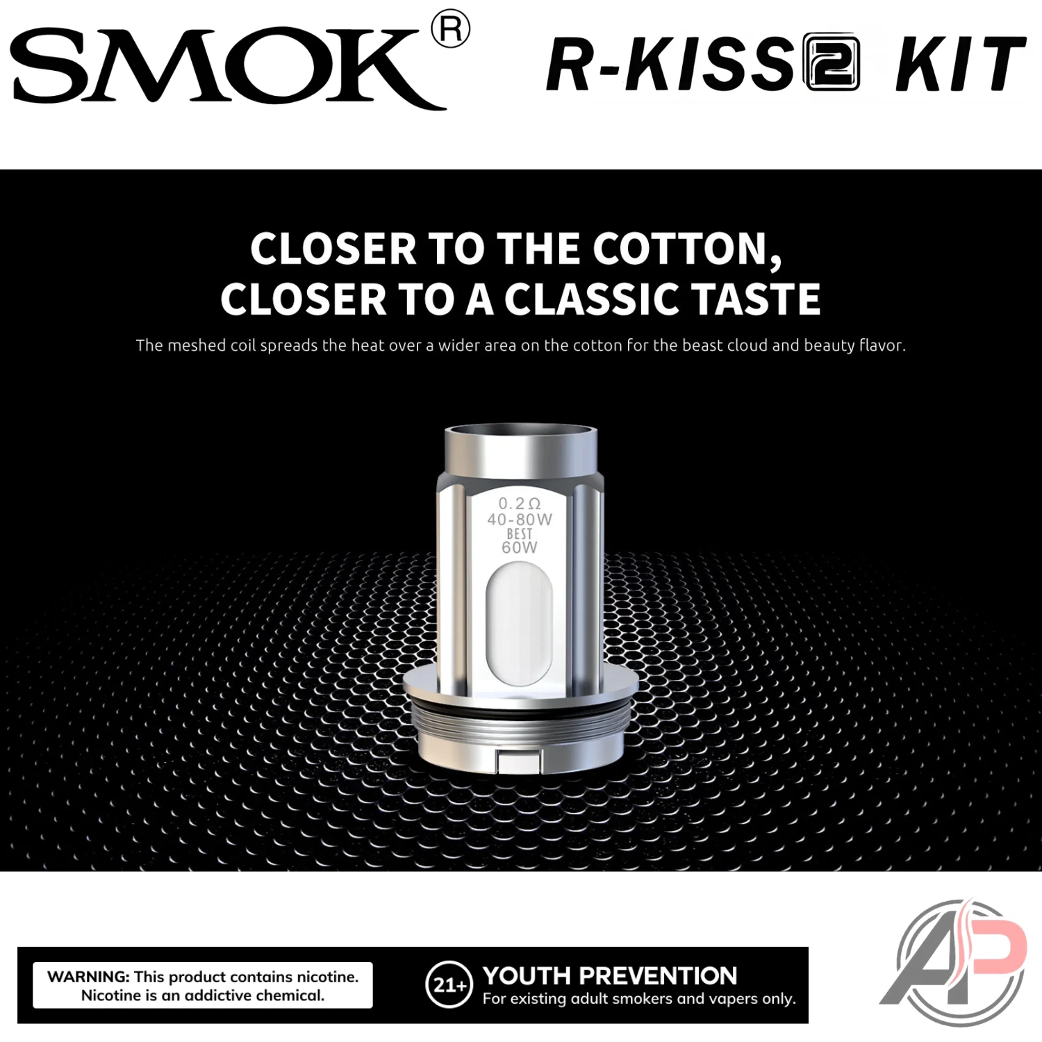 Smok R-Kiss 2 200W Box Mod Starter Kit Device - Image 23