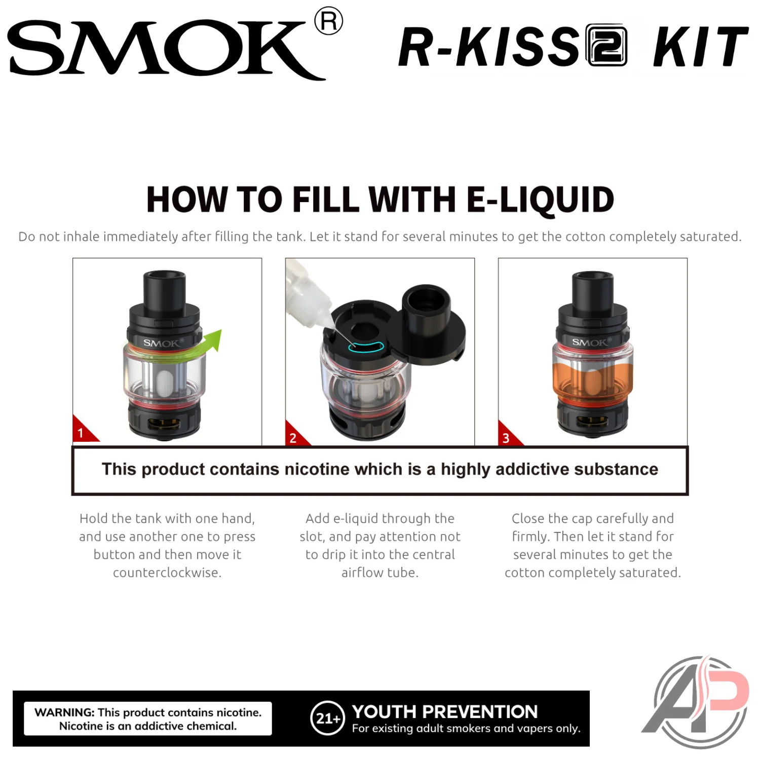 Smok R-Kiss 2 200W Box Mod Starter Kit Device - Image 24