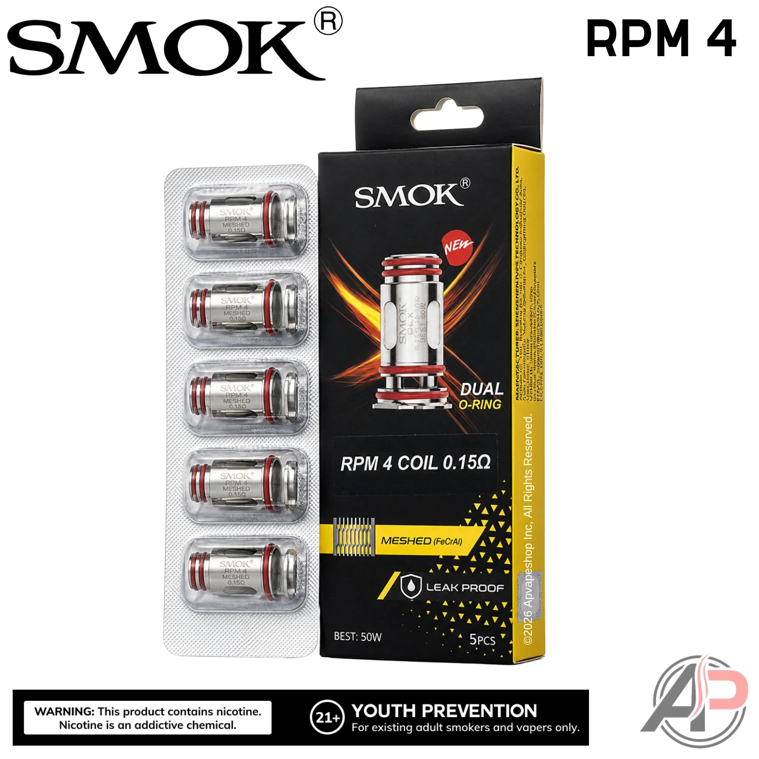 Smok RPM 4 Replacement Coils 5 Pack - Image 2