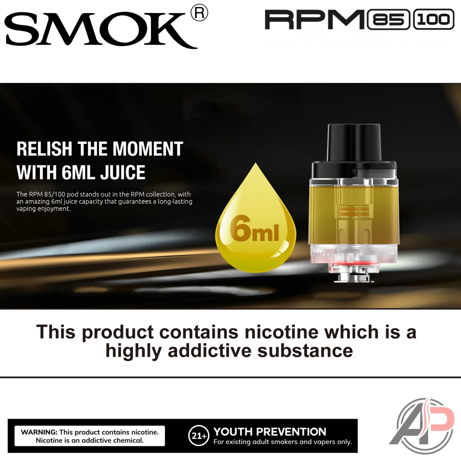 Smok RPM 85/100 Empty Replacement Pods 3 Pack - Image 3