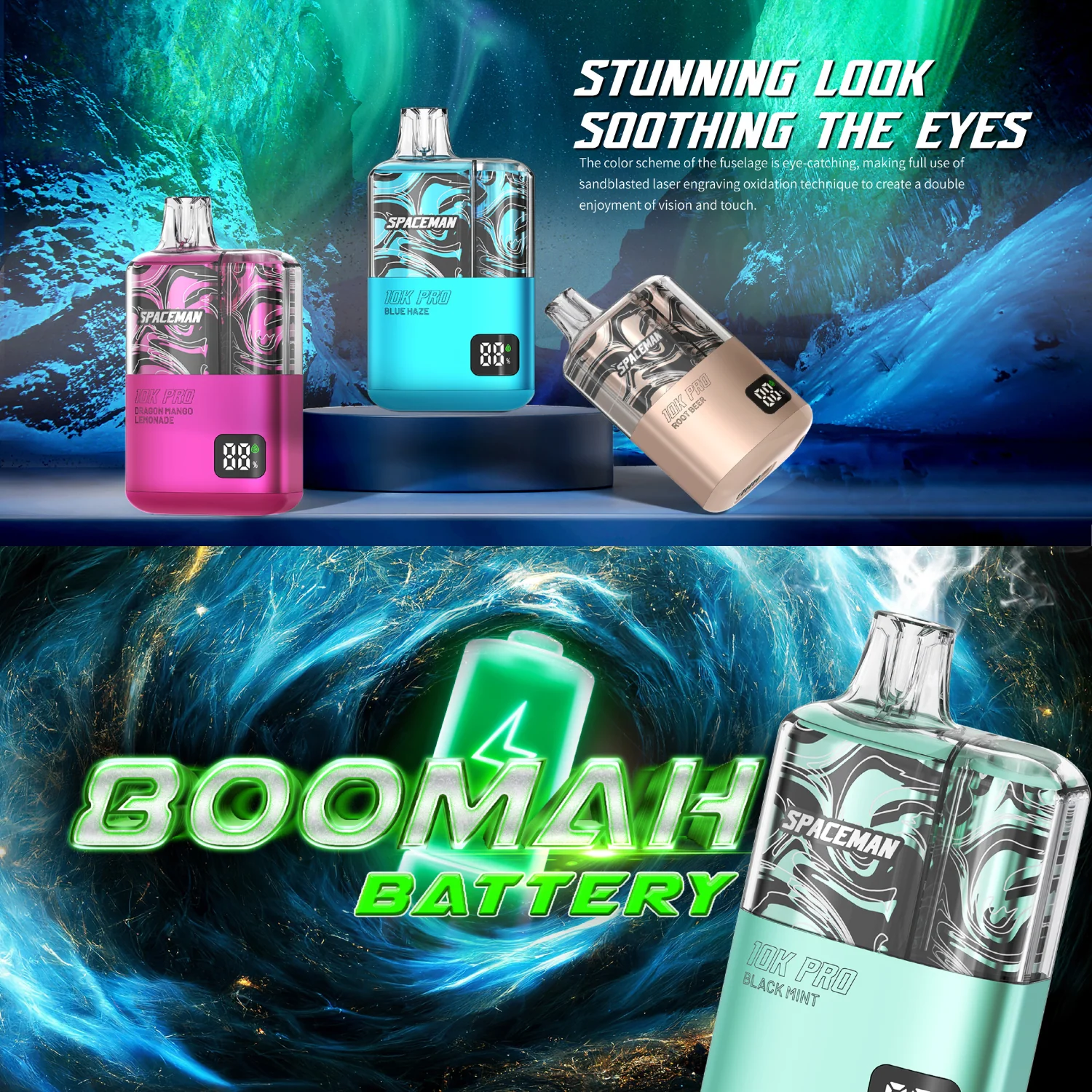 Smok Spaceman Vape 10K Pro Disposable Device - Image 3